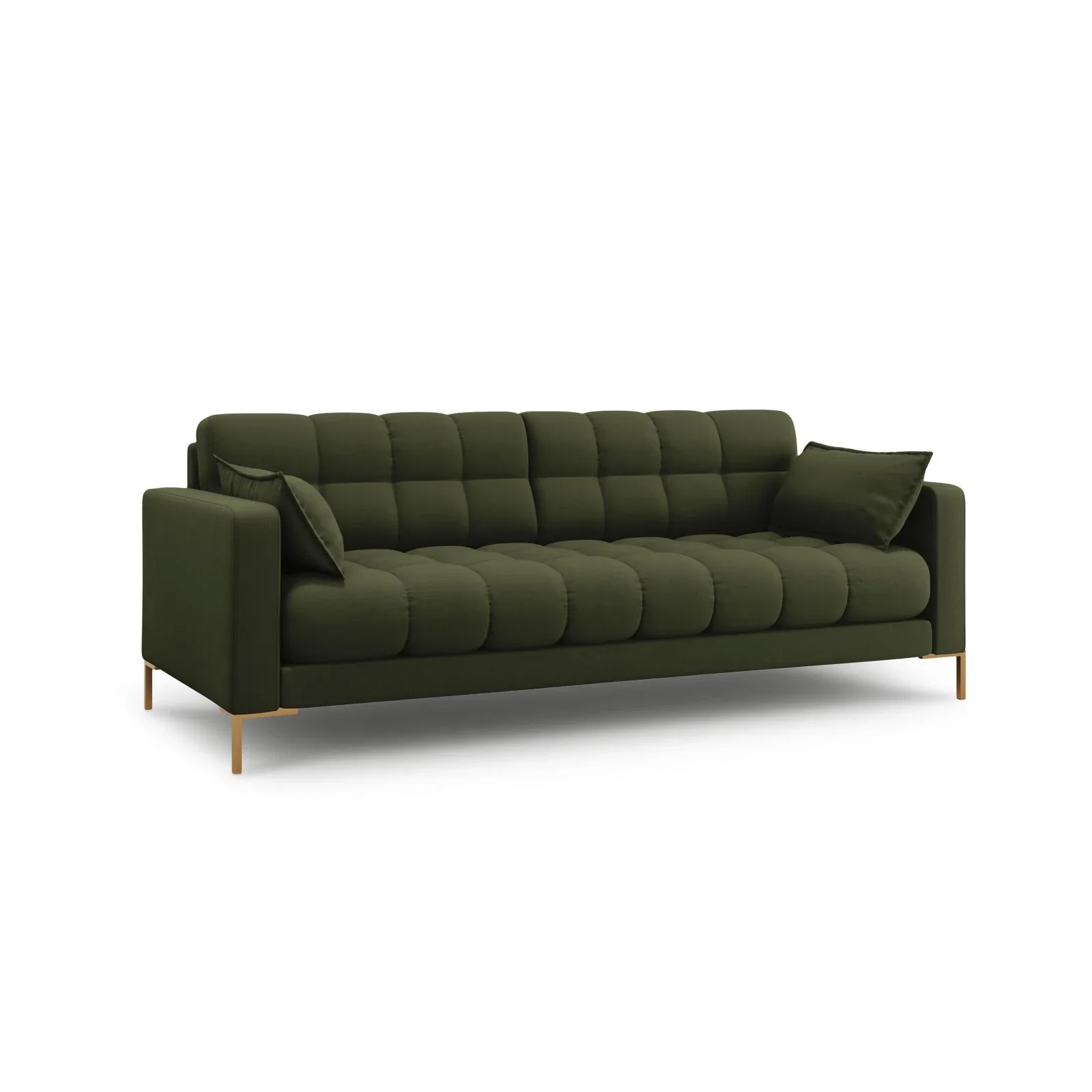 Mamaia 4-Sitzer Sofa, Beine Goldmetall, mit Bezug aus Samt oder Strukturstoff, 217x96 cm - Image 26