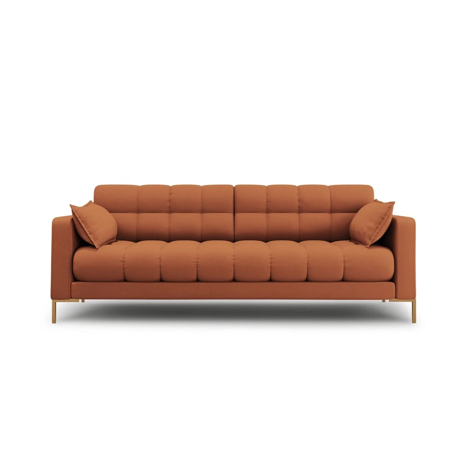 Mamaia 4-Sitzer Sofa, Beine Goldmetall, mit Bezug aus Samt oder Strukturstoff, 217x96 cm - Image 29