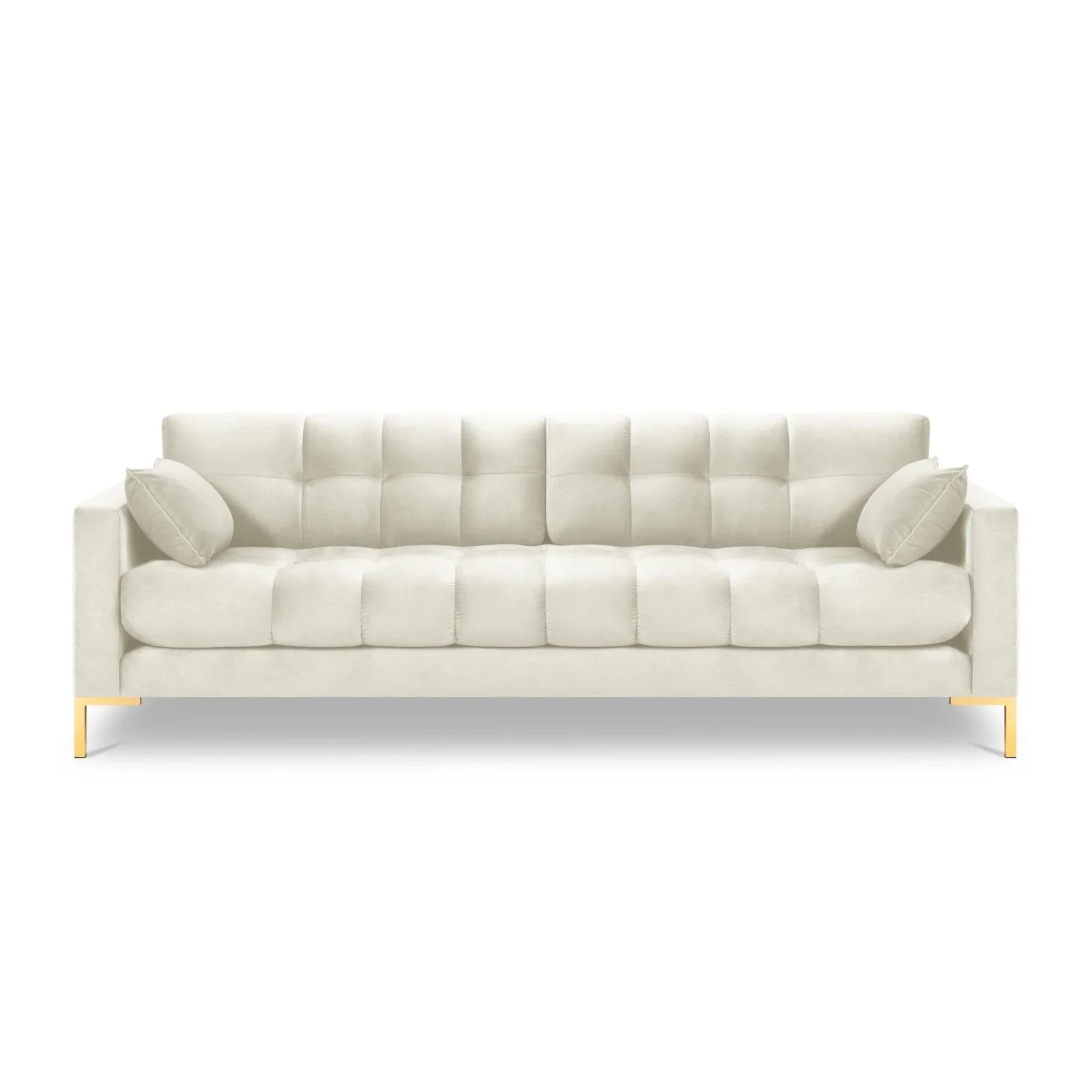 Mamaia 4-Sitzer Sofa, Beine Goldmetall, mit Bezug aus Samt oder Strukturstoff, 217x96 cm - Image 35