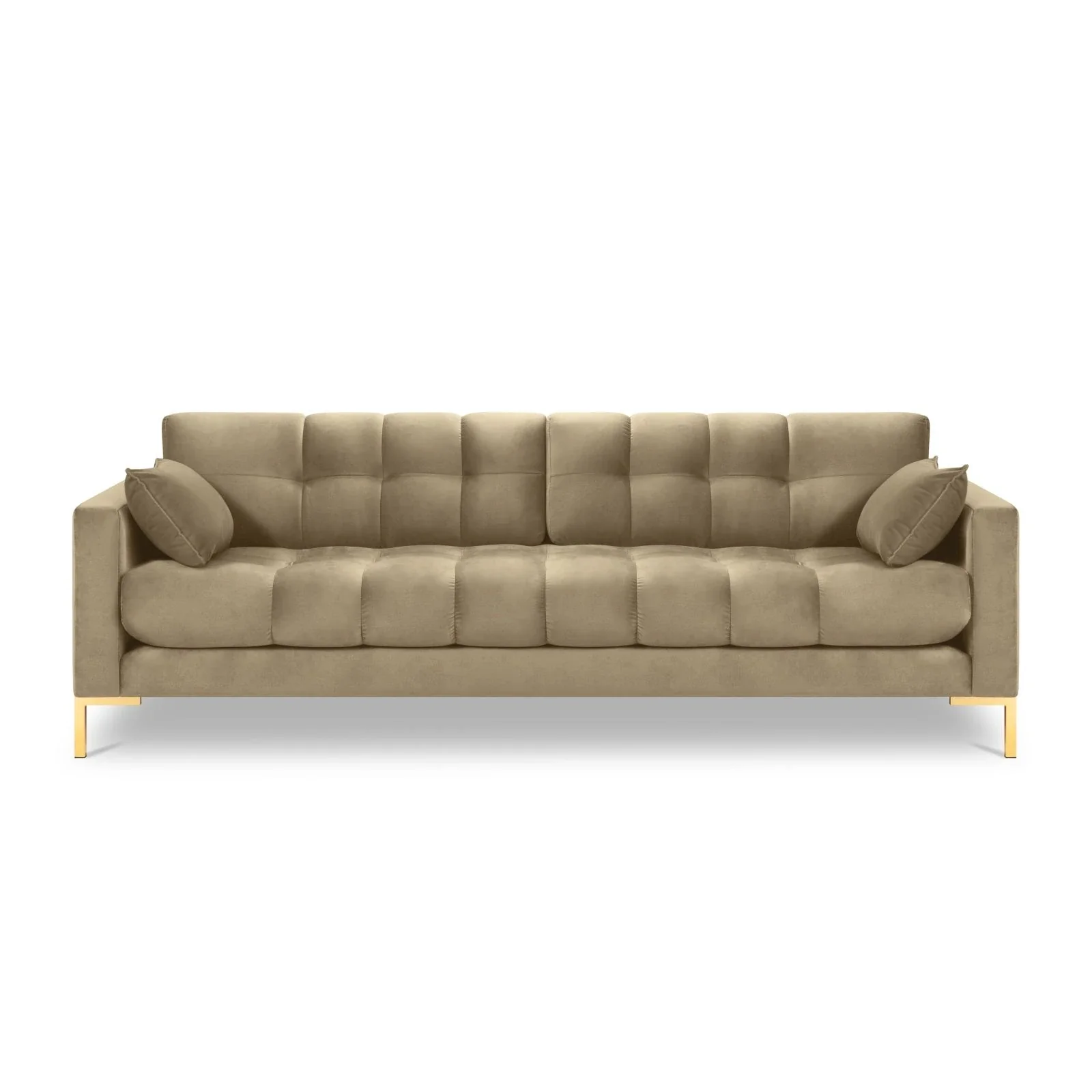 Mamaia 4-Sitzer Sofa, Beine Goldmetall, mit Bezug aus Samt oder Strukturstoff, 217x96 cm - Image 43