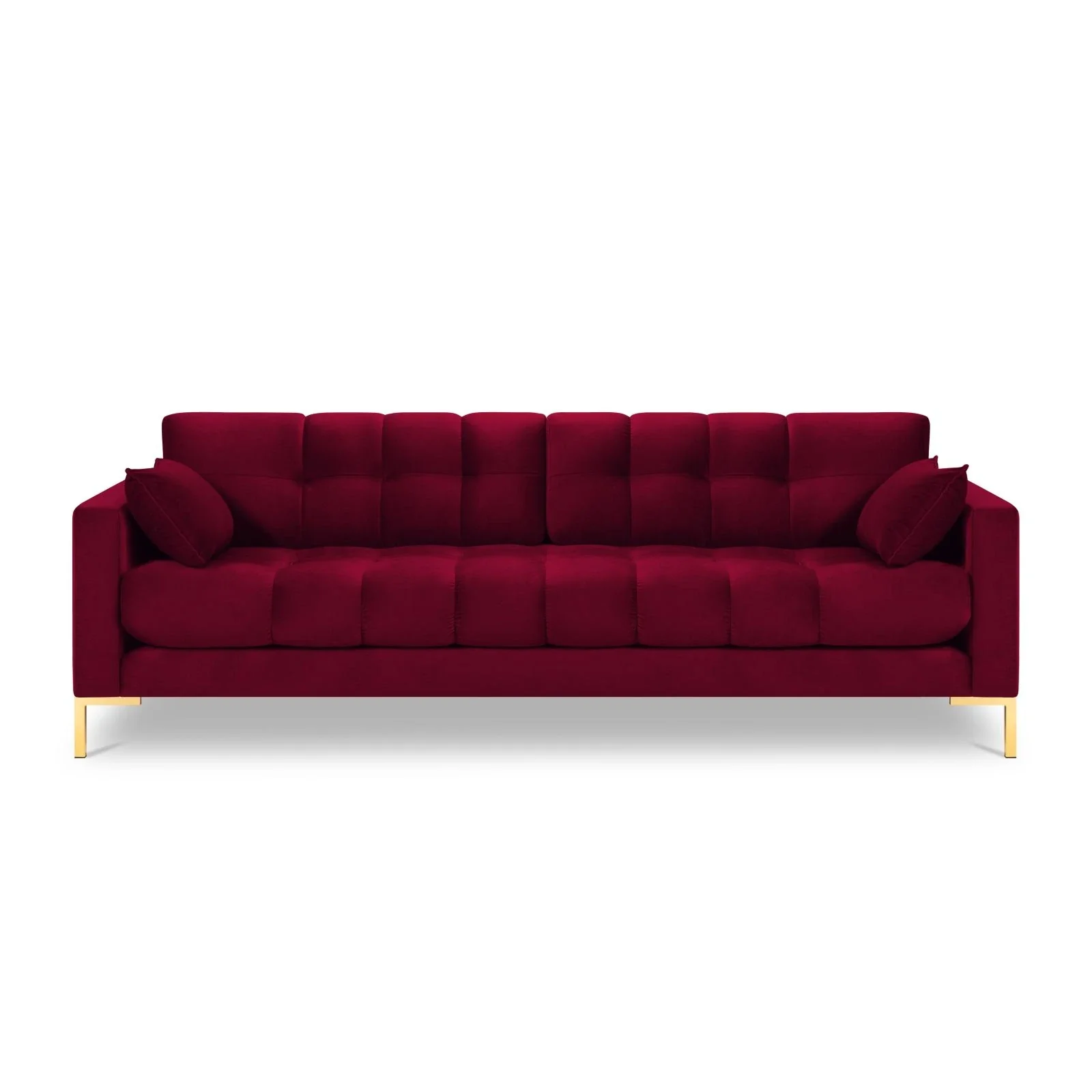 Mamaia 4-Sitzer Sofa, Beine Goldmetall, mit Bezug aus Samt oder Strukturstoff, 217x96 cm - Image 51