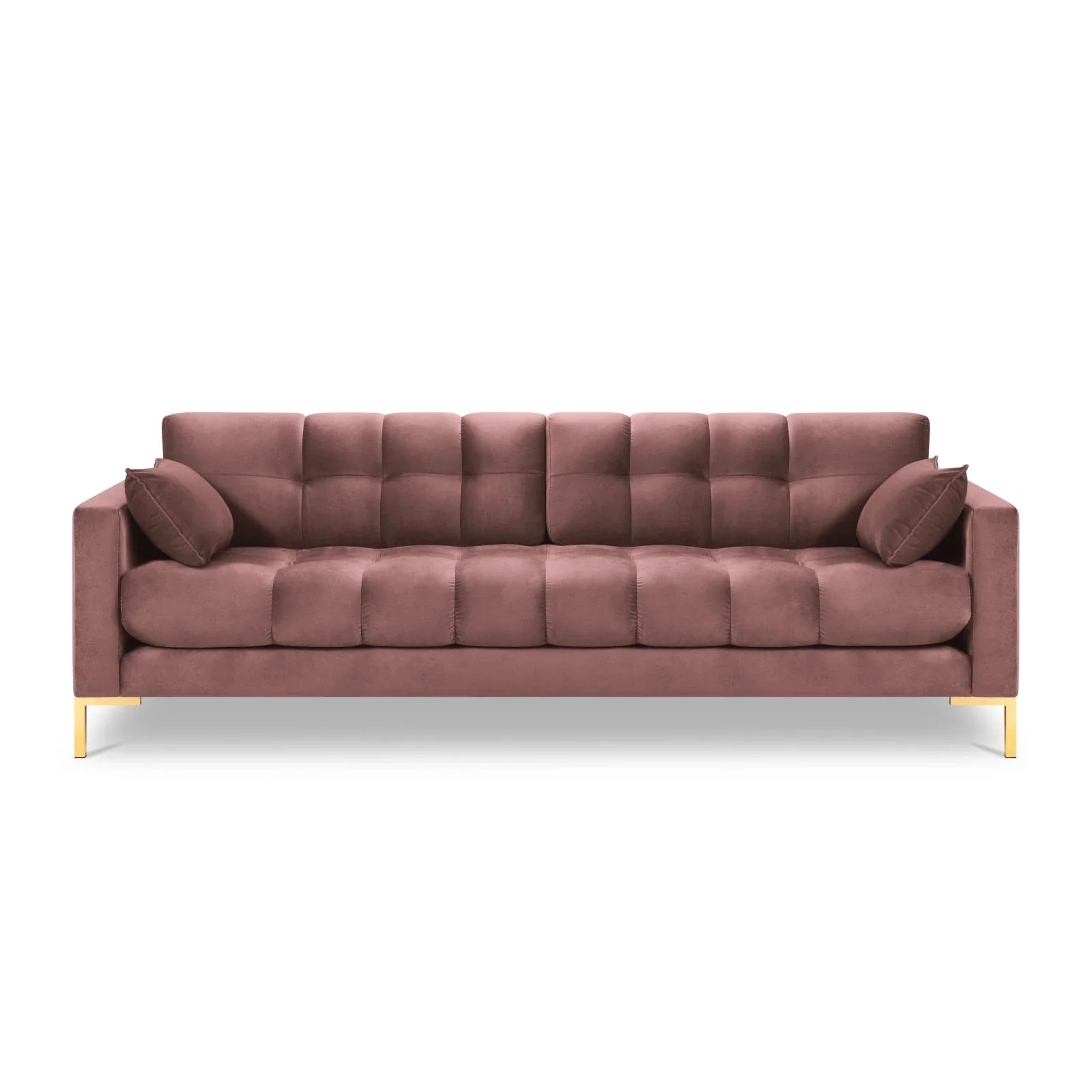Mamaia 4-Sitzer Sofa, Beine Goldmetall, mit Bezug aus Samt oder Strukturstoff, 217x96 cm - Image 59
