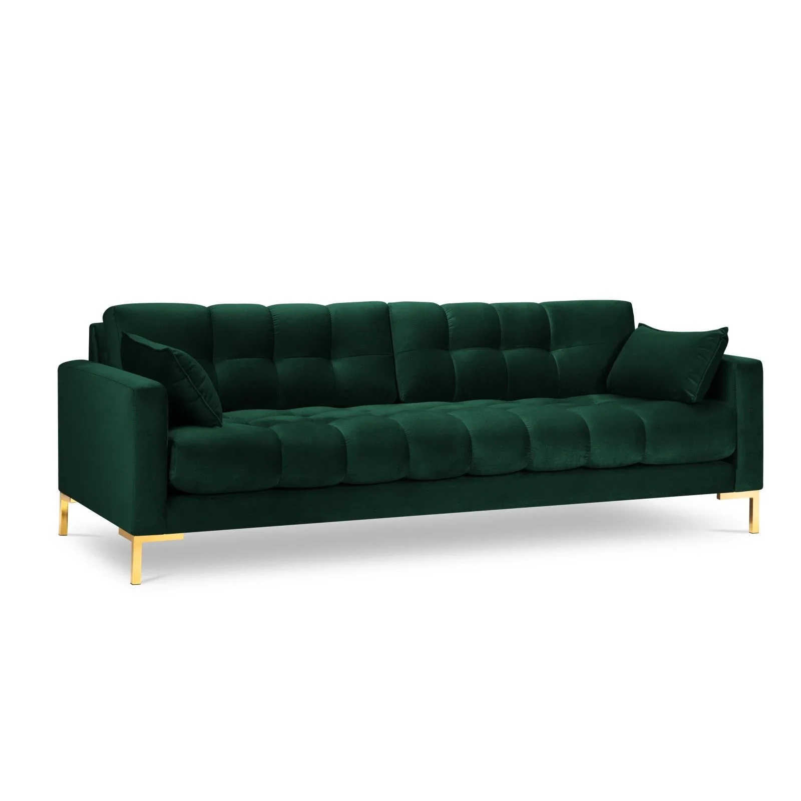 Mamaia 4-Sitzer Sofa, Beine Goldmetall, mit Bezug aus Samt oder Strukturstoff, 217x96 cm - Image 73