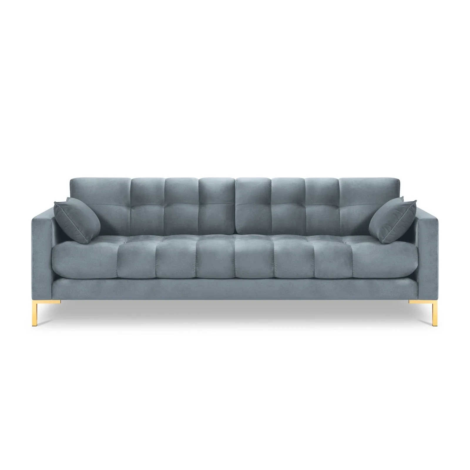 Mamaia 4-Sitzer Sofa, Beine Goldmetall, mit Bezug aus Samt oder Strukturstoff, 217x96 cm - Image 83