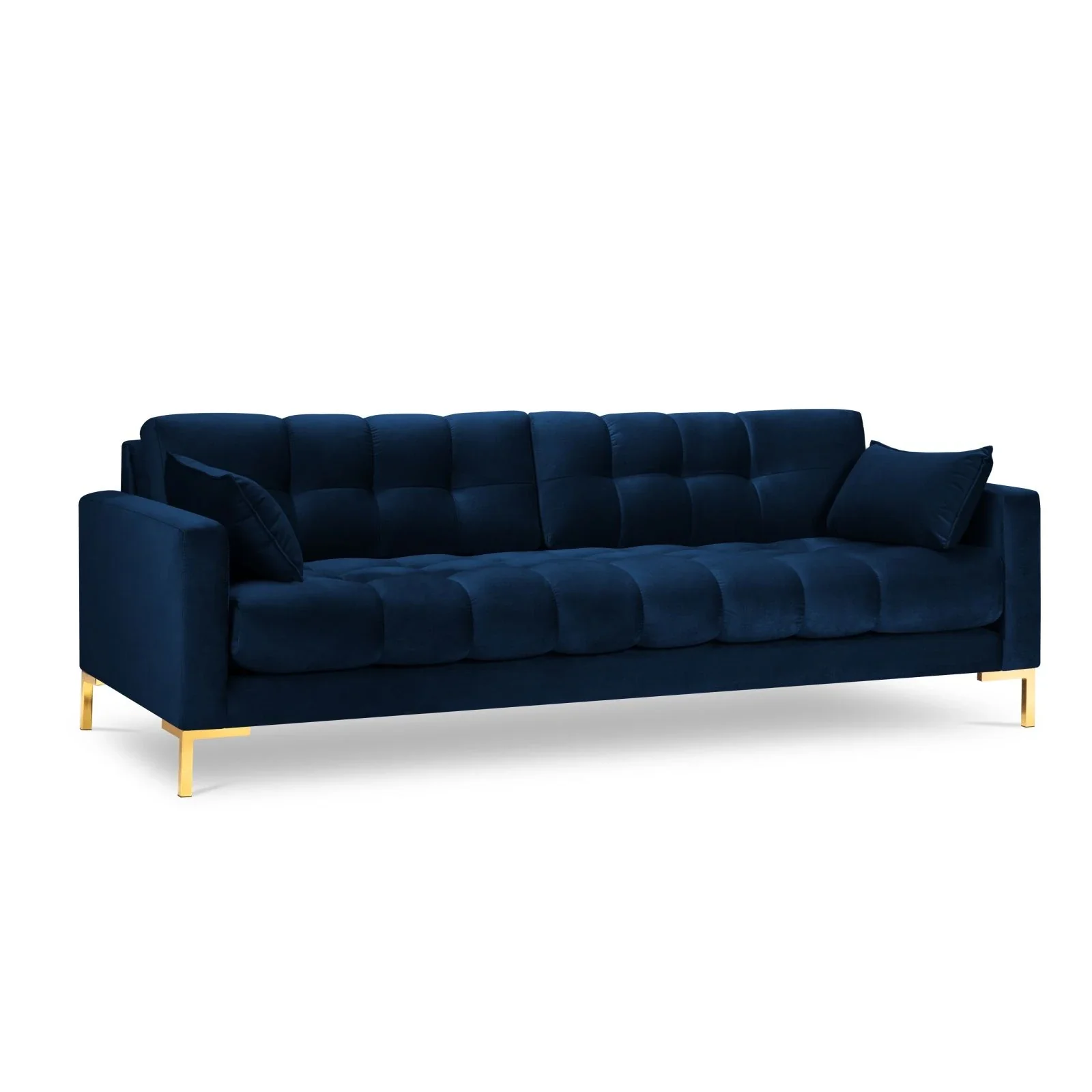 Mamaia 4-Sitzer Sofa, Beine Goldmetall, mit Bezug aus Samt oder Strukturstoff, 217x96 cm - Image 89