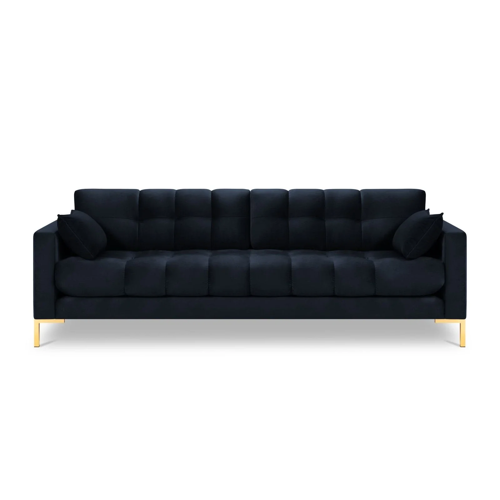 Mamaia 4-Sitzer Sofa, Beine Goldmetall, mit Bezug aus Samt oder Strukturstoff, 217x96 cm - Image 99