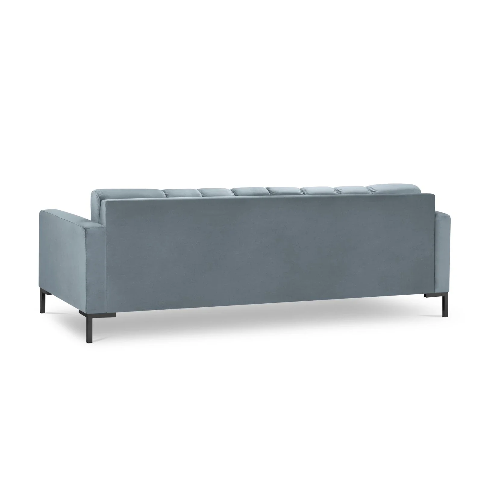 Mamaia 4-Sitzer Sofa, Metallbeine Schwarz, mit Bezug aus Samt oder Strukturstoff, 217x96 cm - Image 84