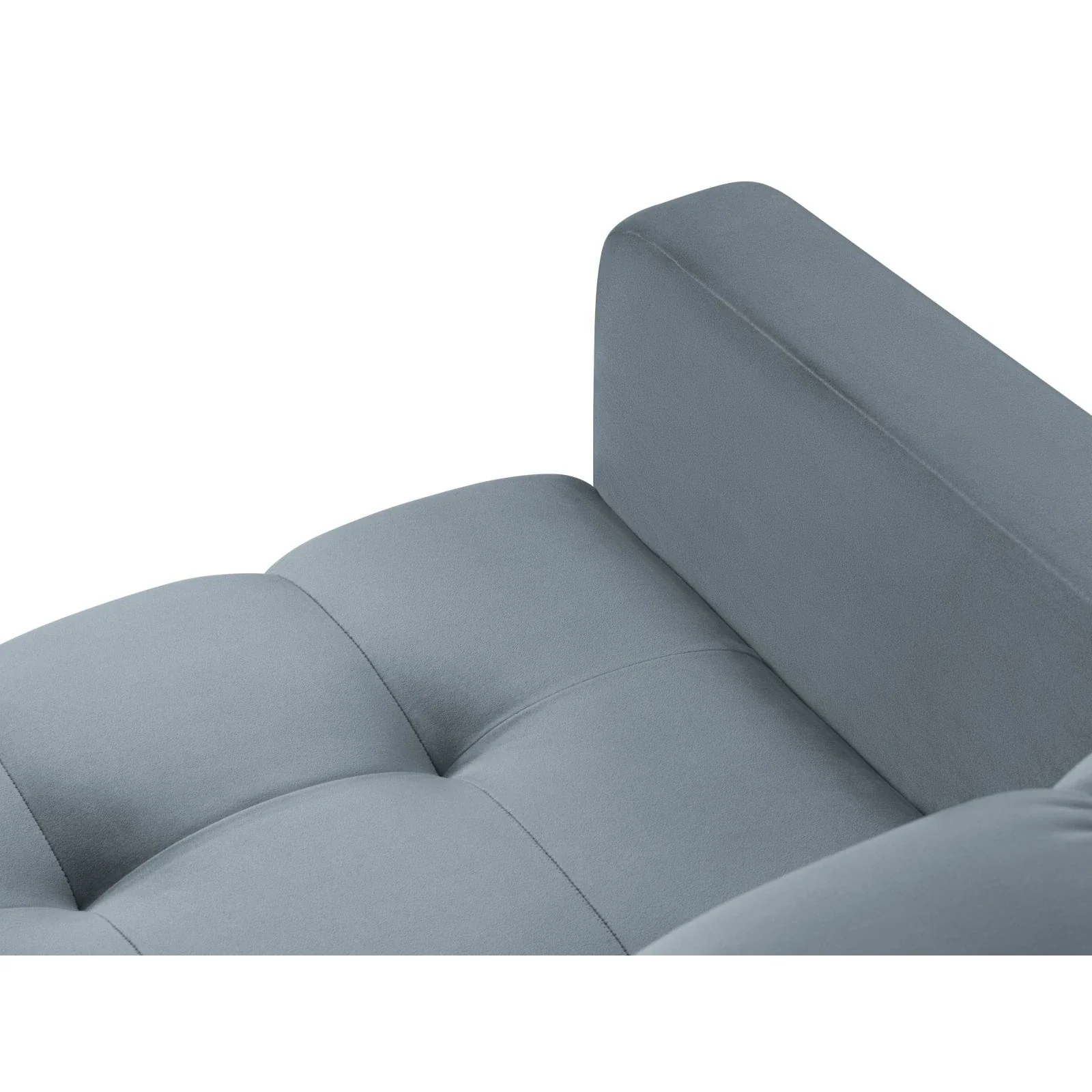 Mamaia 5-Sitzer Ecksofa symmetrisch, Metallbeine Schwarz, mit Bezug aus Samt oder Strukturstoff, 256x256 cm - Image 126