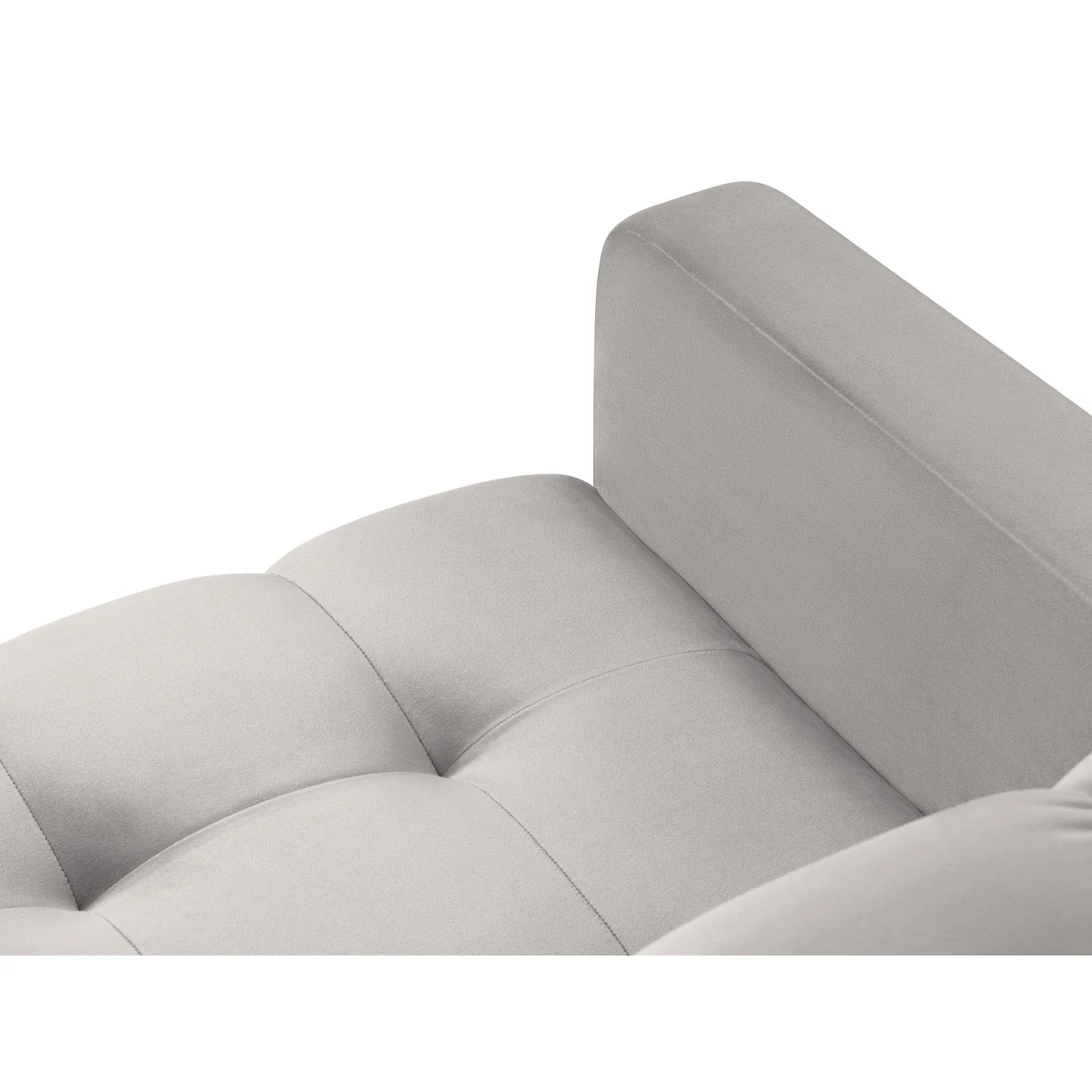 Mamaia 5-Sitzer Ecksofa symmetrisch, Metallbeine Schwarz, mit Bezug aus Samt oder Strukturstoff, 256x256 cm - Image 54
