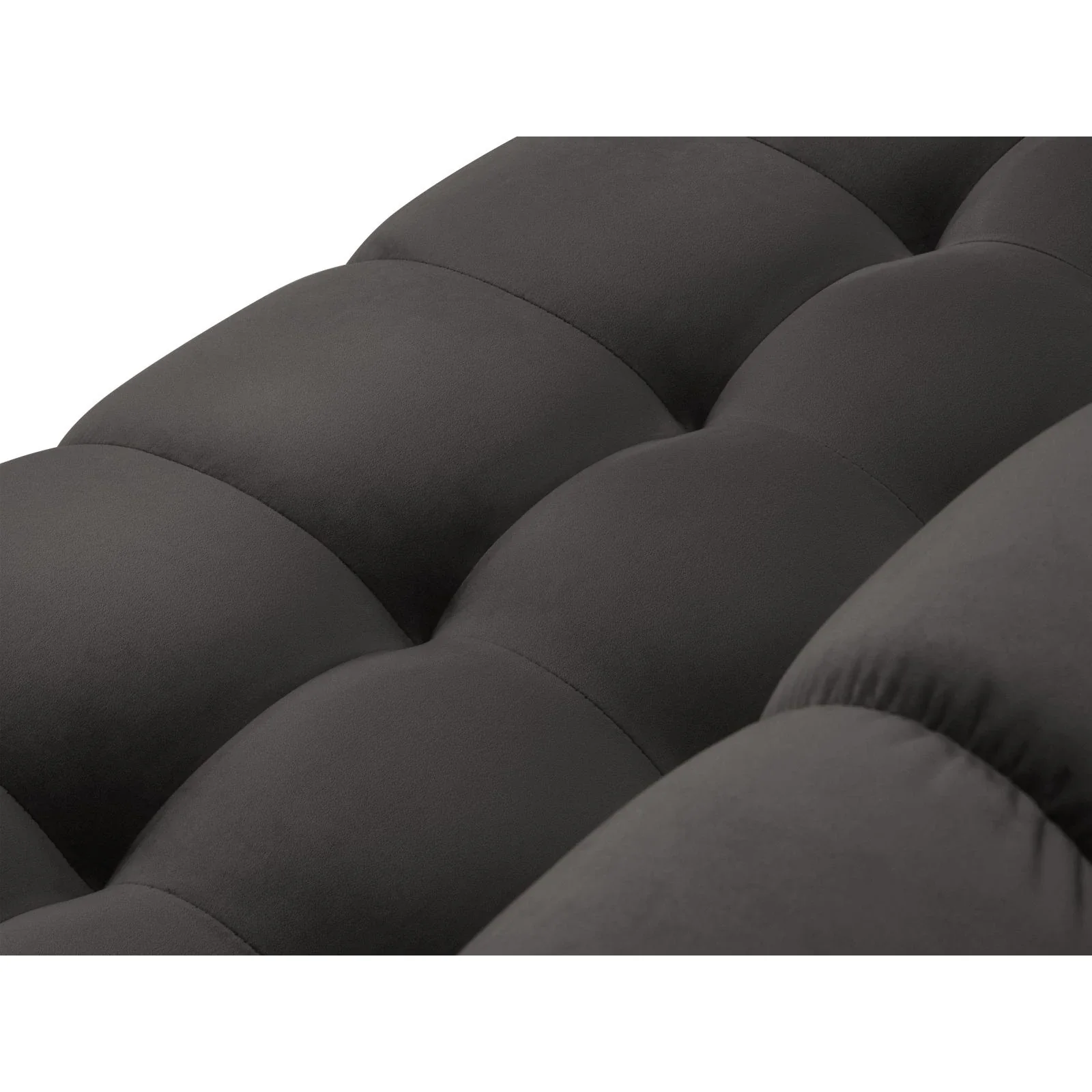 Mamaia 5-Sitzer Ecksofa symmetrisch, Metallbeine Schwarz, mit Bezug aus Samt oder Strukturstoff, 256x256 cm - Image 71