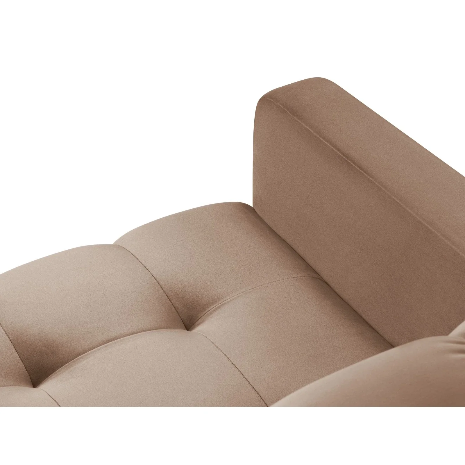 Mamaia 5-Sitzer Ecksofa symmetrisch, Metallbeine Schwarz, mit Bezug aus Samt oder Strukturstoff, 256x256 cm - Image 86