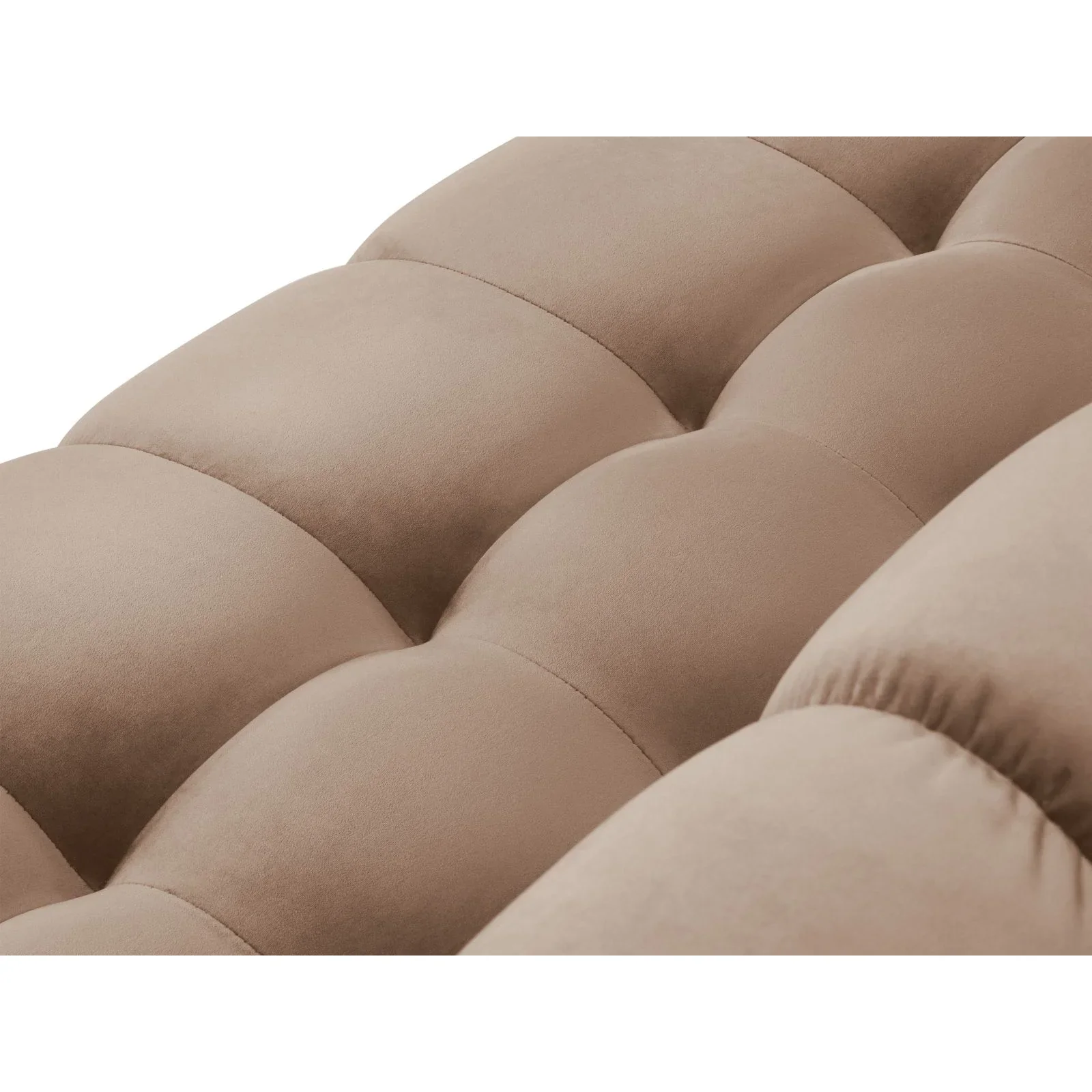 Mamaia 5-Sitzer Ecksofa symmetrisch, Metallbeine Schwarz, mit Bezug aus Samt oder Strukturstoff, 256x256 cm - Image 87