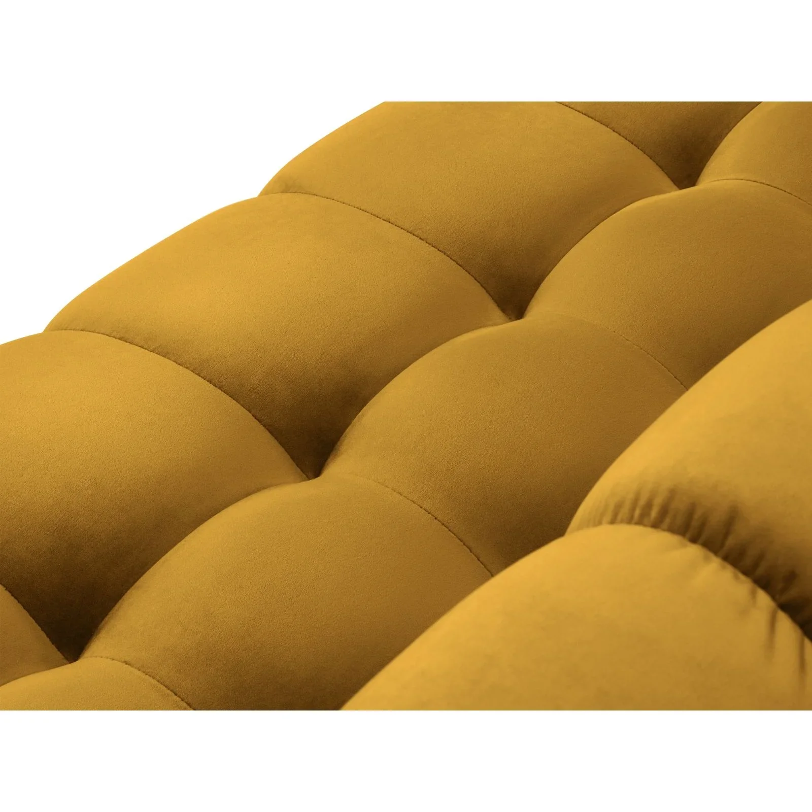 Mamaia 6-Sitzer Panorama-Sofa symmetrisch, Metallbeine Schwarz, mit Bezug aus Samt oder Strukturstoff, 383x185 cm - Image 111