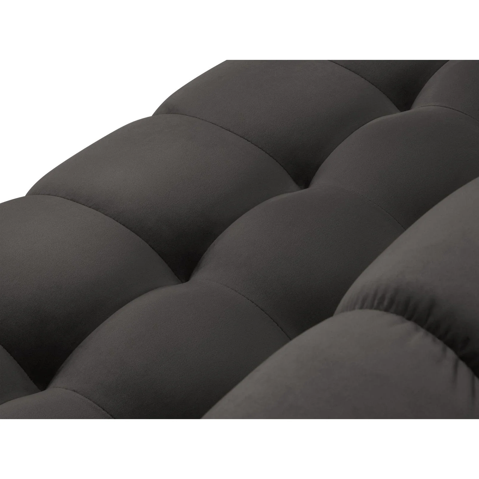 Mamaia 9-Sitzer Panorama-Sofa symmetrisch, Metallbeine Schwarz, mit Bezug aus Samt oder Strukturstoff, 337x256 cm - Image 55