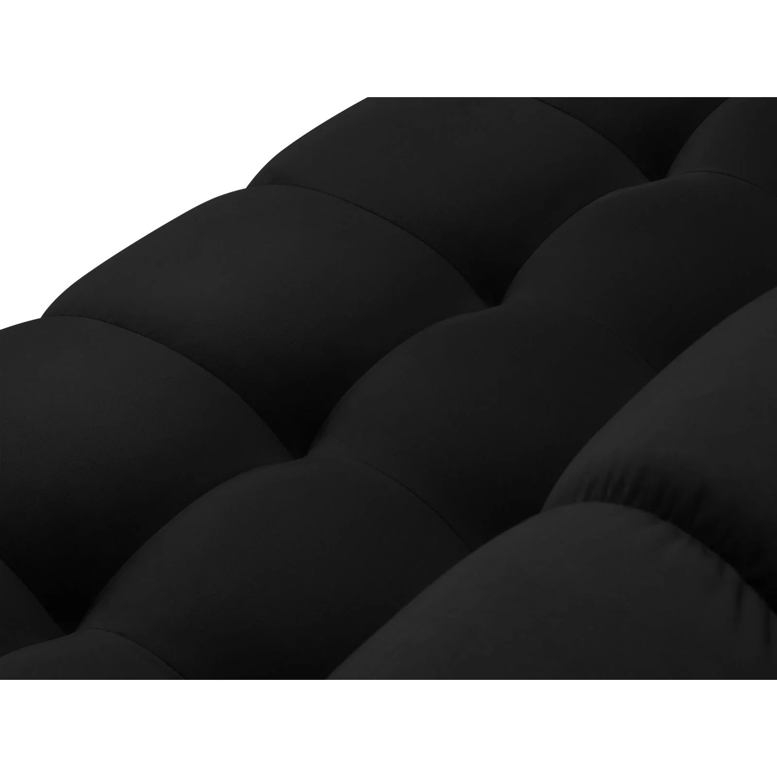 Mamaia 9-Sitzer Panorama-Sofa symmetrisch, Metallbeine Schwarz, mit Bezug aus Samt oder Strukturstoff, 337x256 cm - Image 61