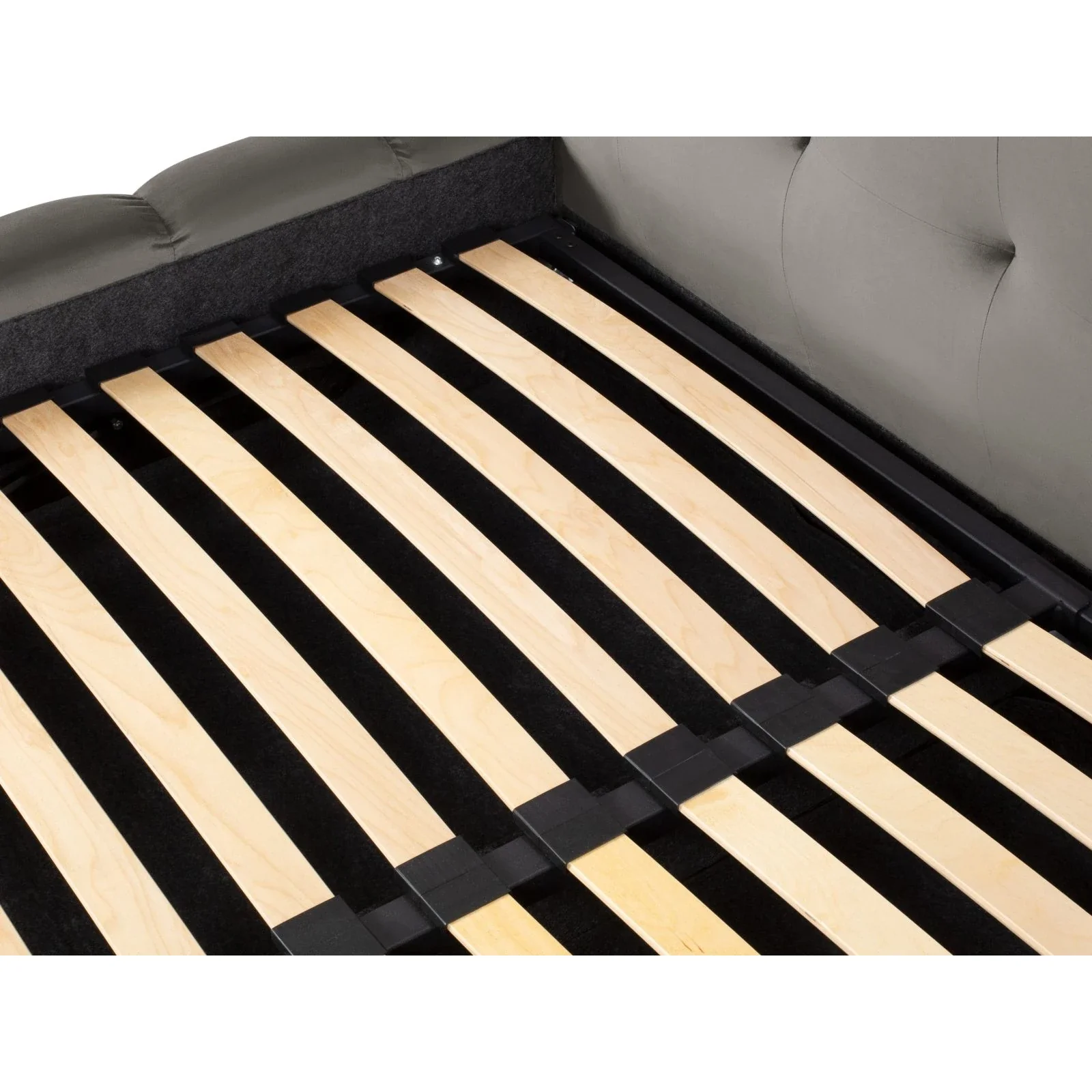 Mamaia Bett mit Stauraum und Doppelkopfteil in Samt oder Strukturstoff, 180x200 cm - Image 89