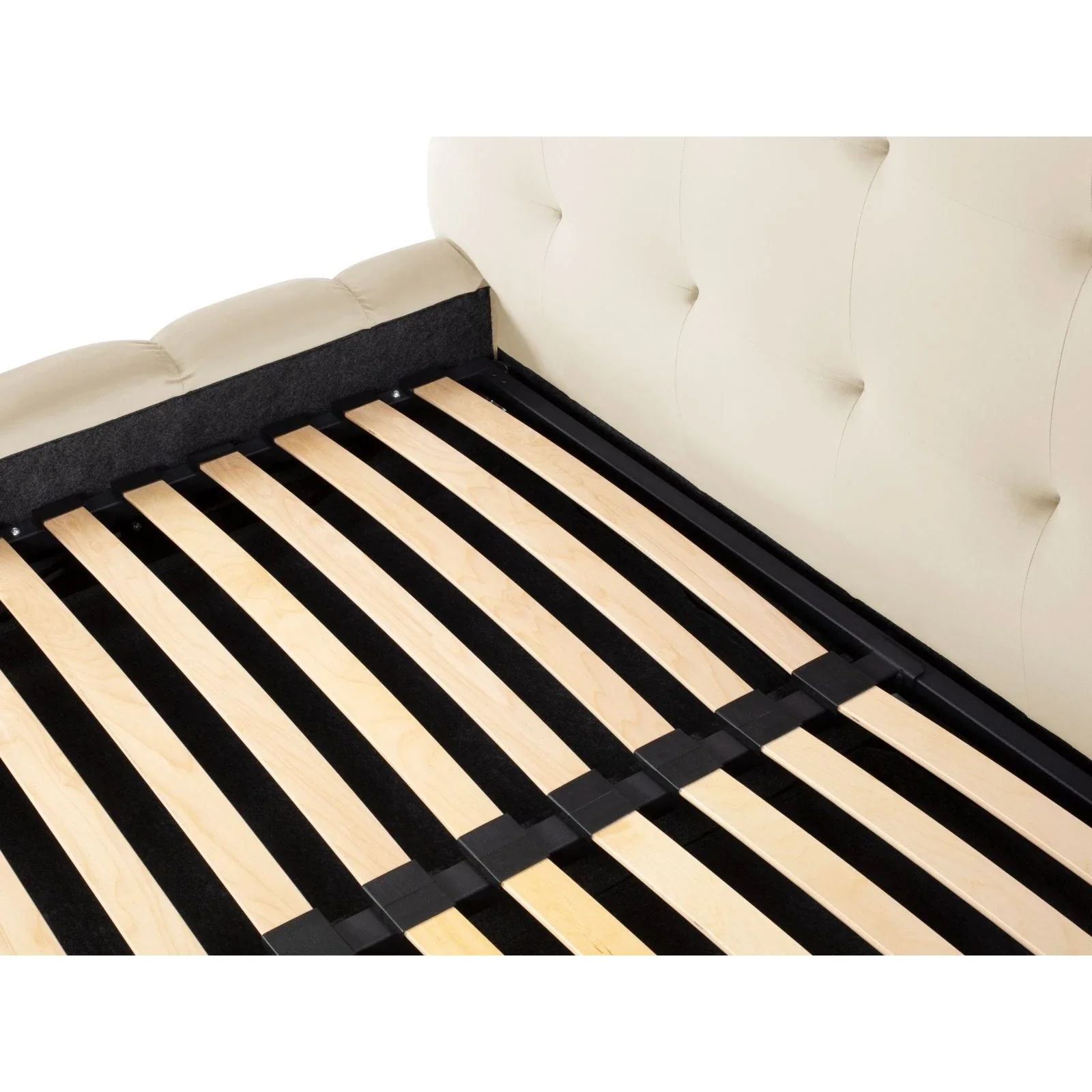 Mamaia Bett mit Stauraum und Kopfteil in Samt oder Strukturstoff, 180x200 cm - Image 57