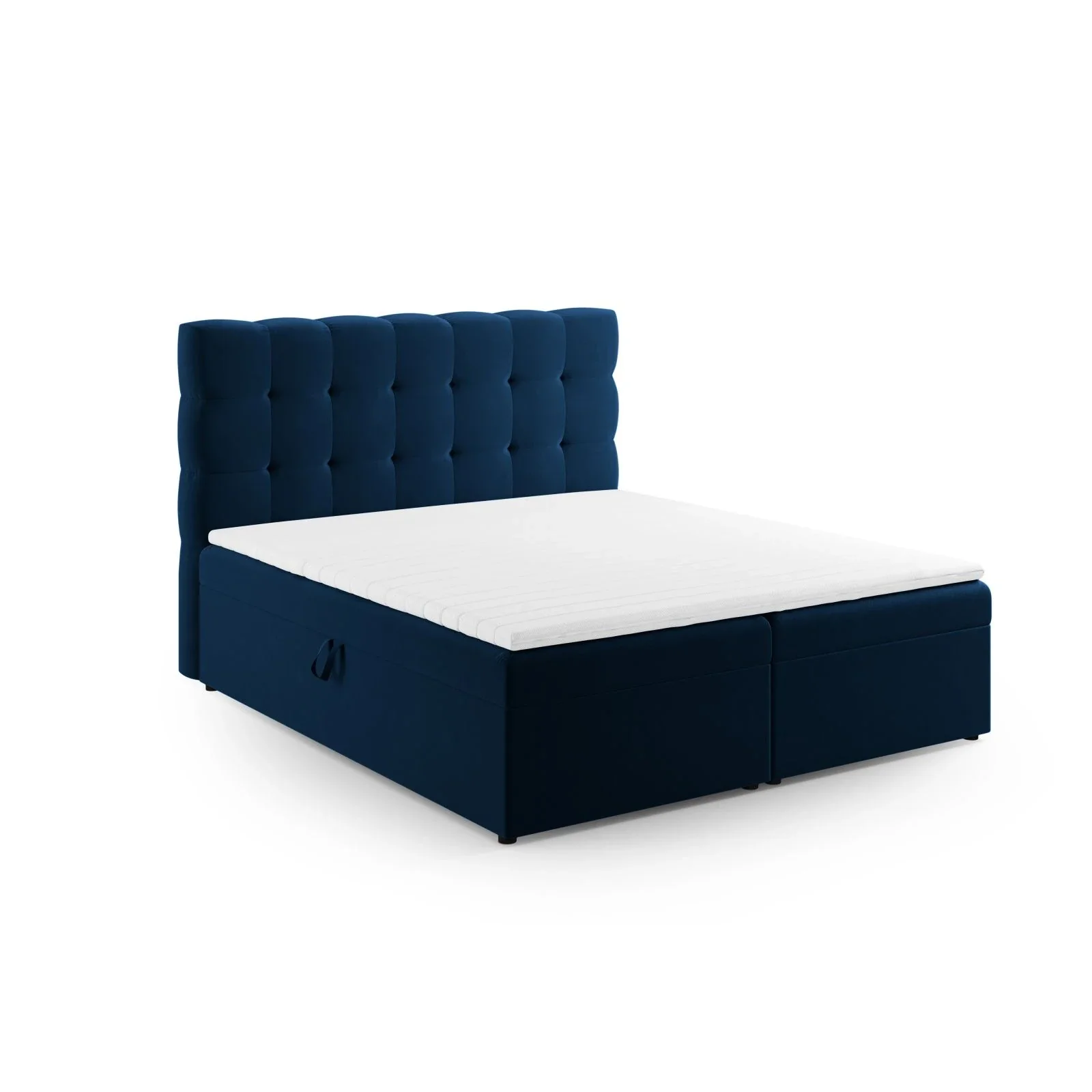 Mamaia Boxspringbett mit Stauraum und Kopfteil in Samt, 140x200 cm - Image 25