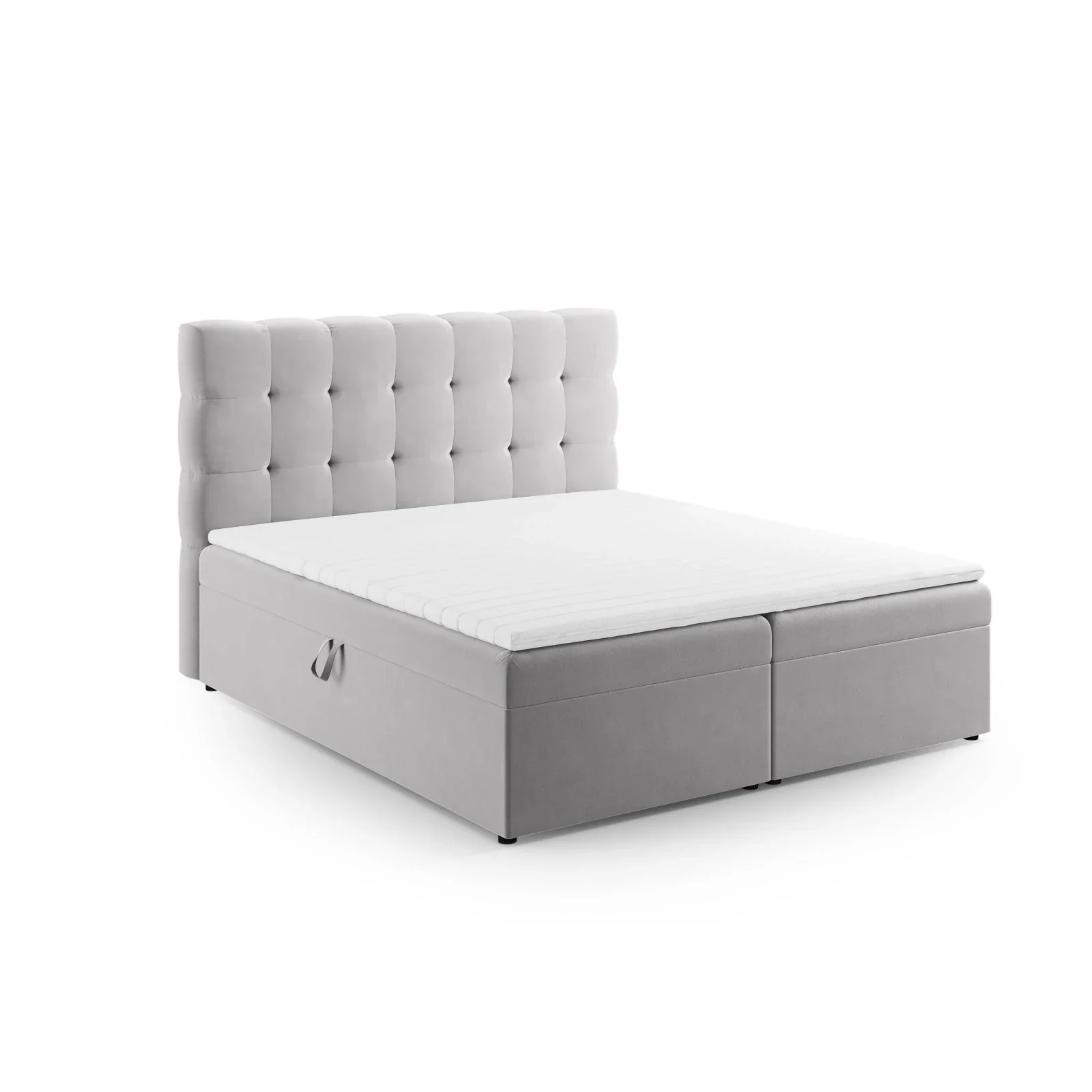 Mamaia Boxspringbett mit Stauraum und Kopfteil in Samt, 140x200 cm - Image 31
