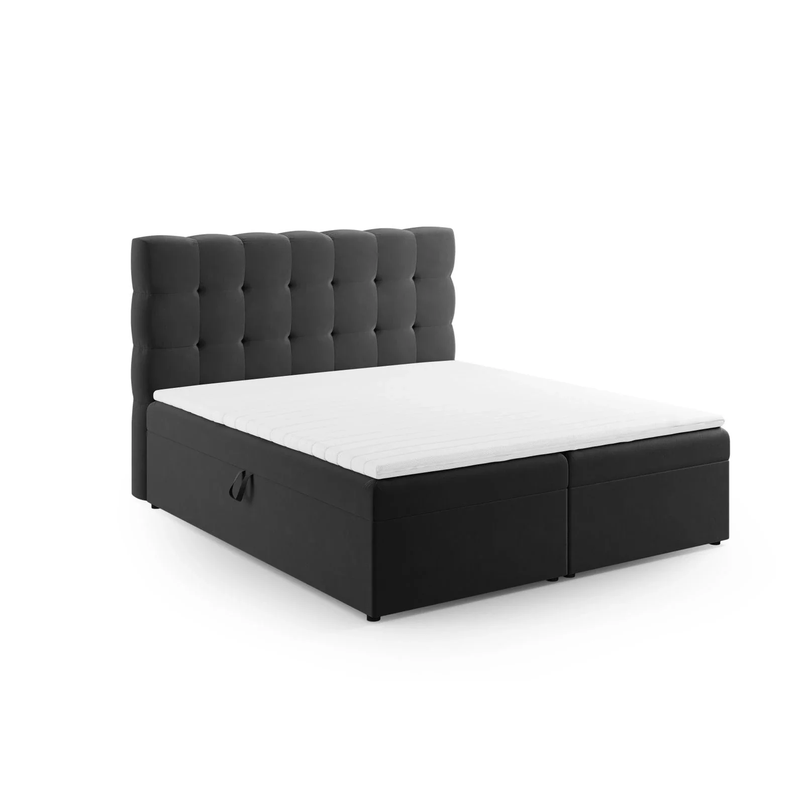 Mamaia Boxspringbett mit Stauraum und Kopfteil in Samt, 140x200 cm - Image 37