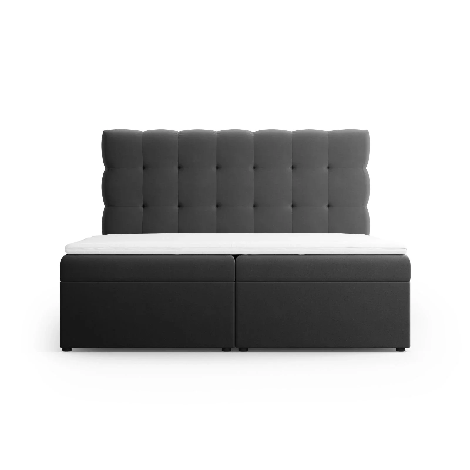 Mamaia Boxspringbett mit Stauraum und Kopfteil in Samt, 140x200 cm - Image 38