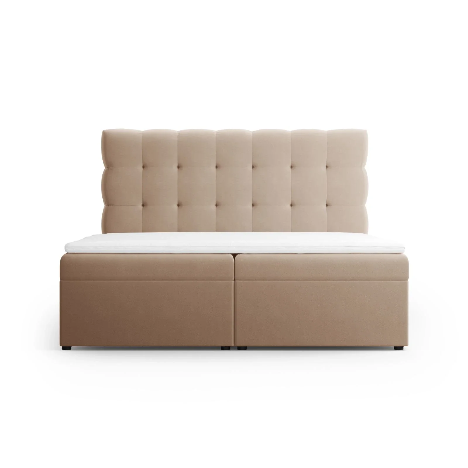 Mamaia Boxspringbett mit Stauraum und Kopfteil in Samt, 160x200 cm - Image 8