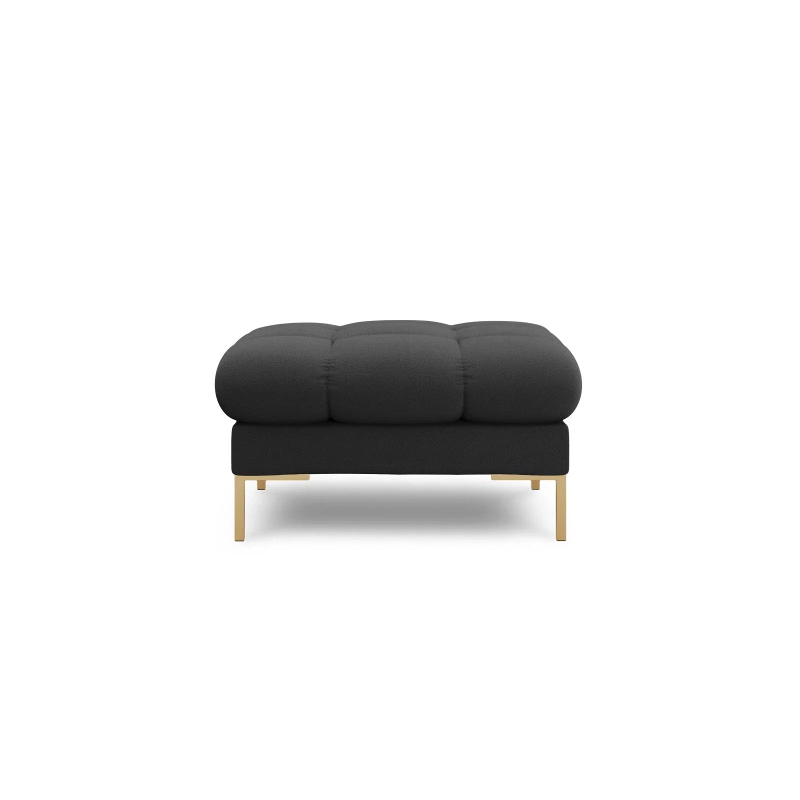 Mamaia Pouf, Beine Goldmetall, mit Bezug aus Samt oder Strukturstoff, 60x60 cm - Image 14