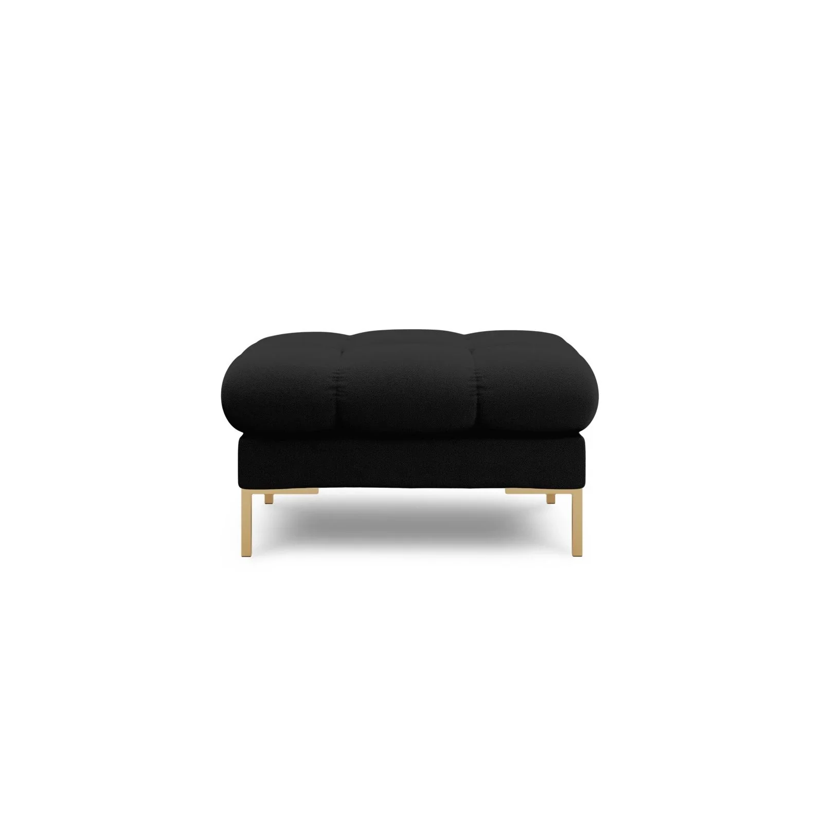 Mamaia Pouf, Beine Goldmetall, mit Bezug aus Samt oder Strukturstoff, 60x60 cm - Image 18