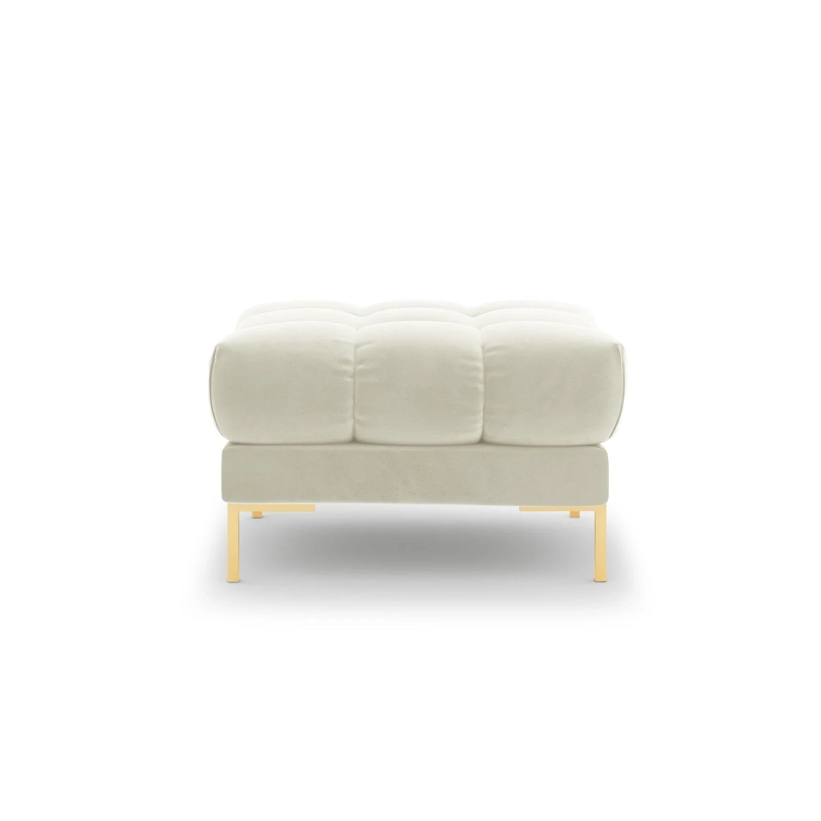 Mamaia Pouf, Beine Goldmetall, mit Bezug aus Samt oder Strukturstoff, 60x60 cm - Image 35