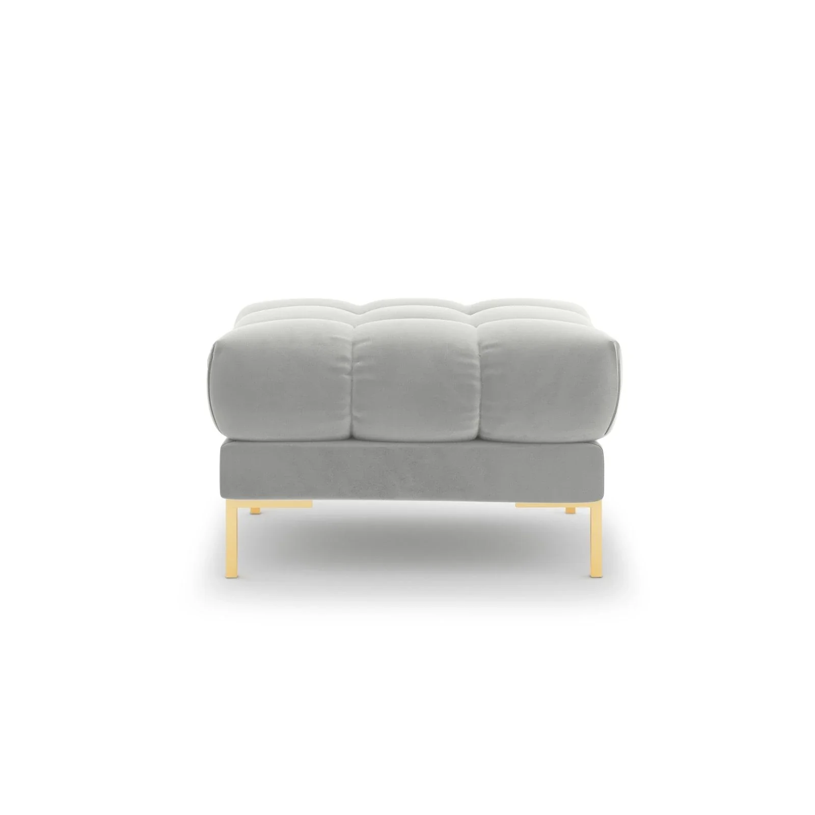 Mamaia Pouf, Beine Goldmetall, mit Bezug aus Samt oder Strukturstoff, 60x60 cm - Image 39