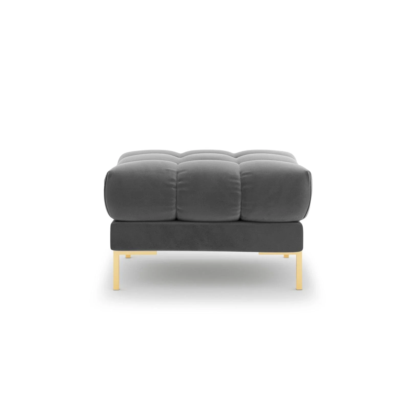 Mamaia Pouf, Beine Goldmetall, mit Bezug aus Samt oder Strukturstoff, 60x60 cm - Image 43