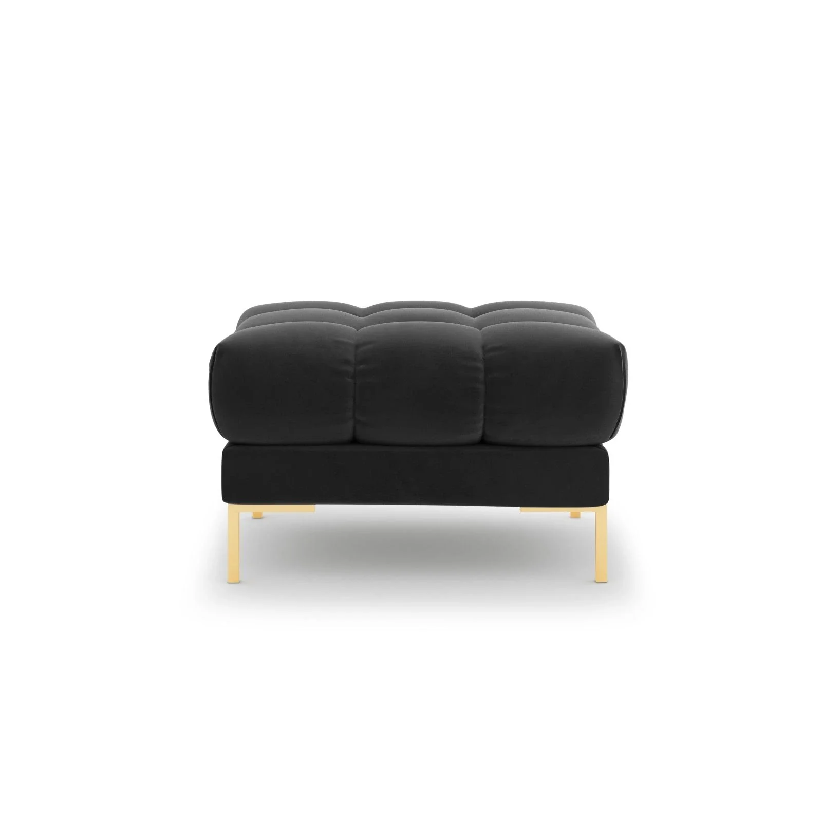 Mamaia Pouf, Beine Goldmetall, mit Bezug aus Samt oder Strukturstoff, 60x60 cm - Image 47