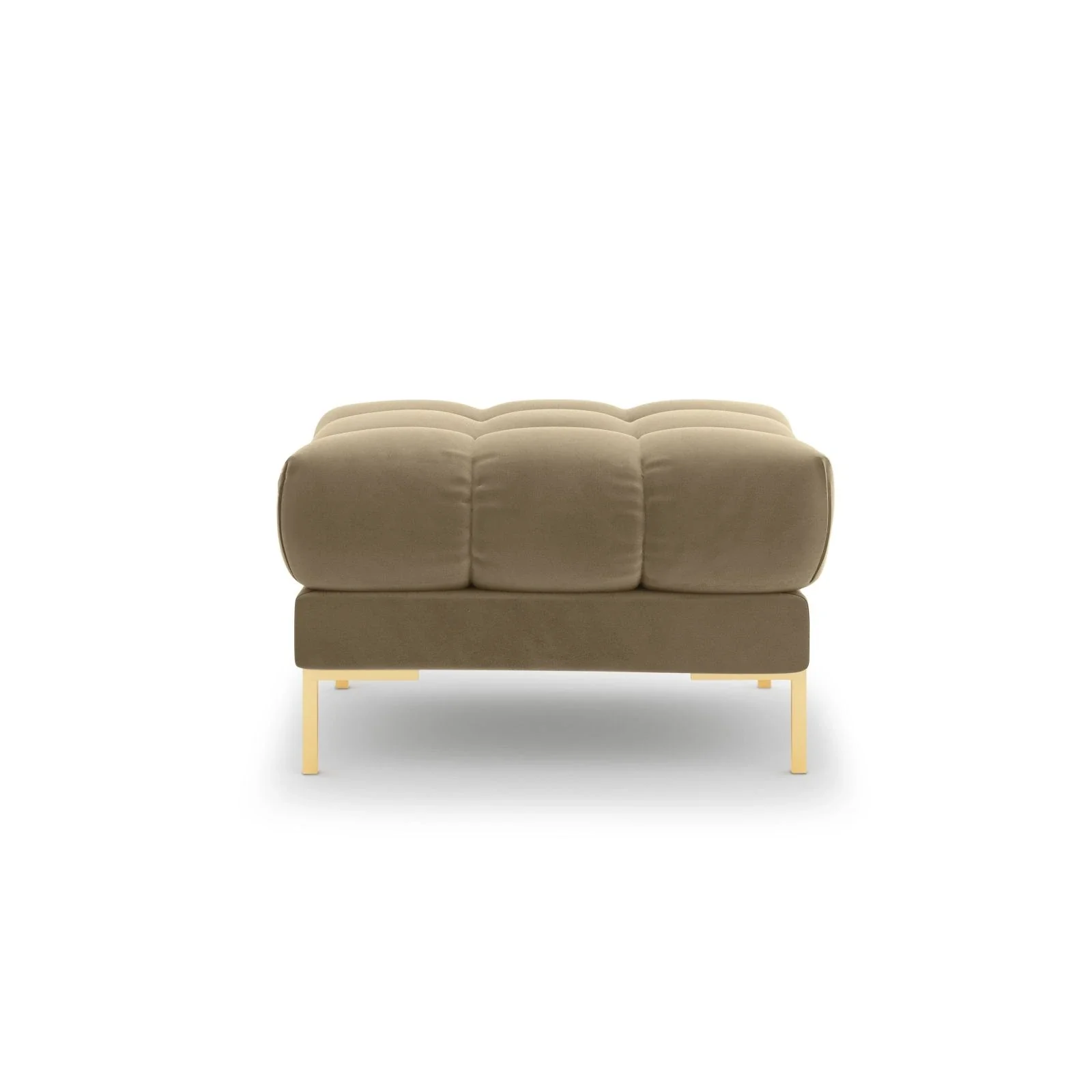 Mamaia Pouf, Beine Goldmetall, mit Bezug aus Samt oder Strukturstoff, 60x60 cm - Image 55