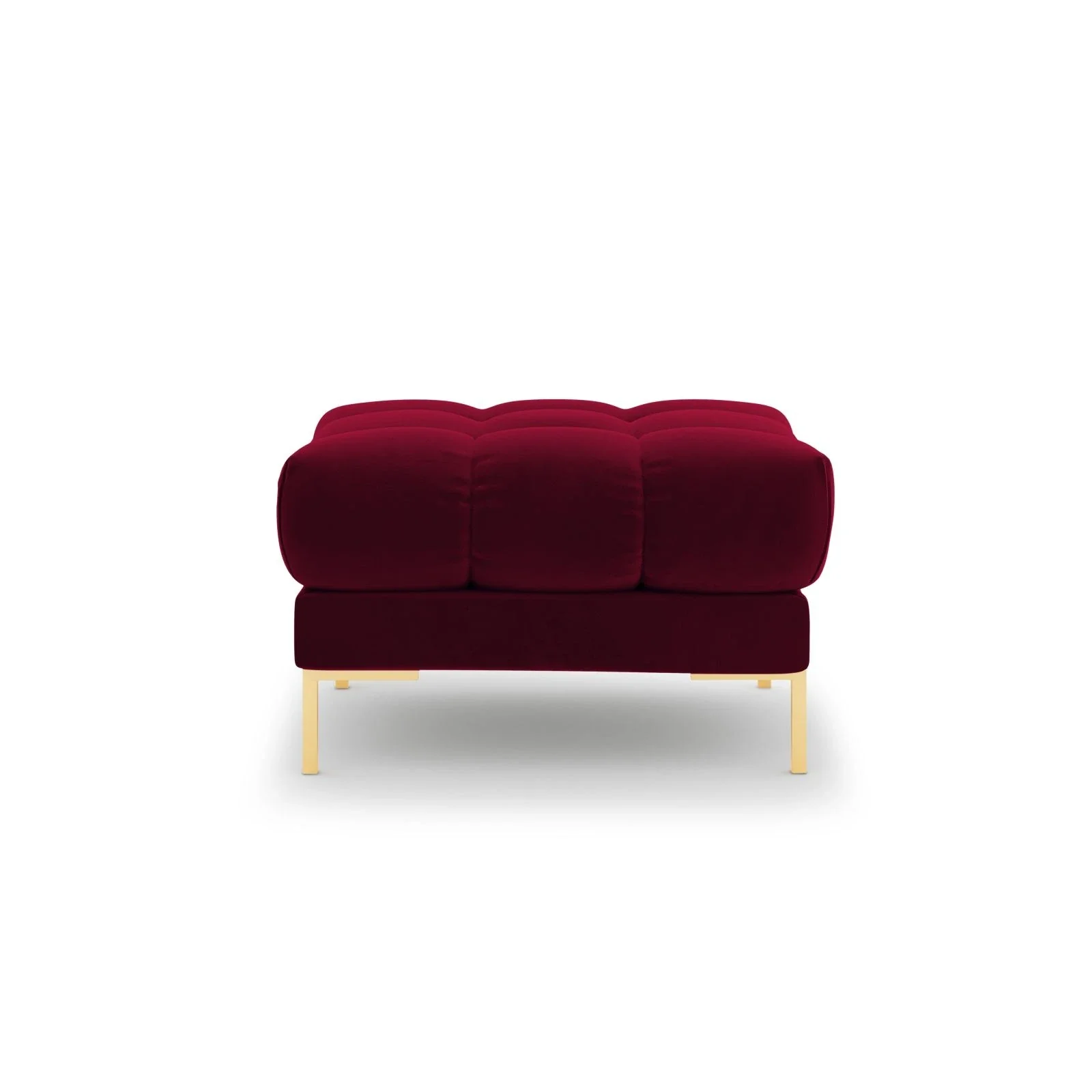 Mamaia Pouf, Beine Goldmetall, mit Bezug aus Samt oder Strukturstoff, 60x60 cm - Image 59