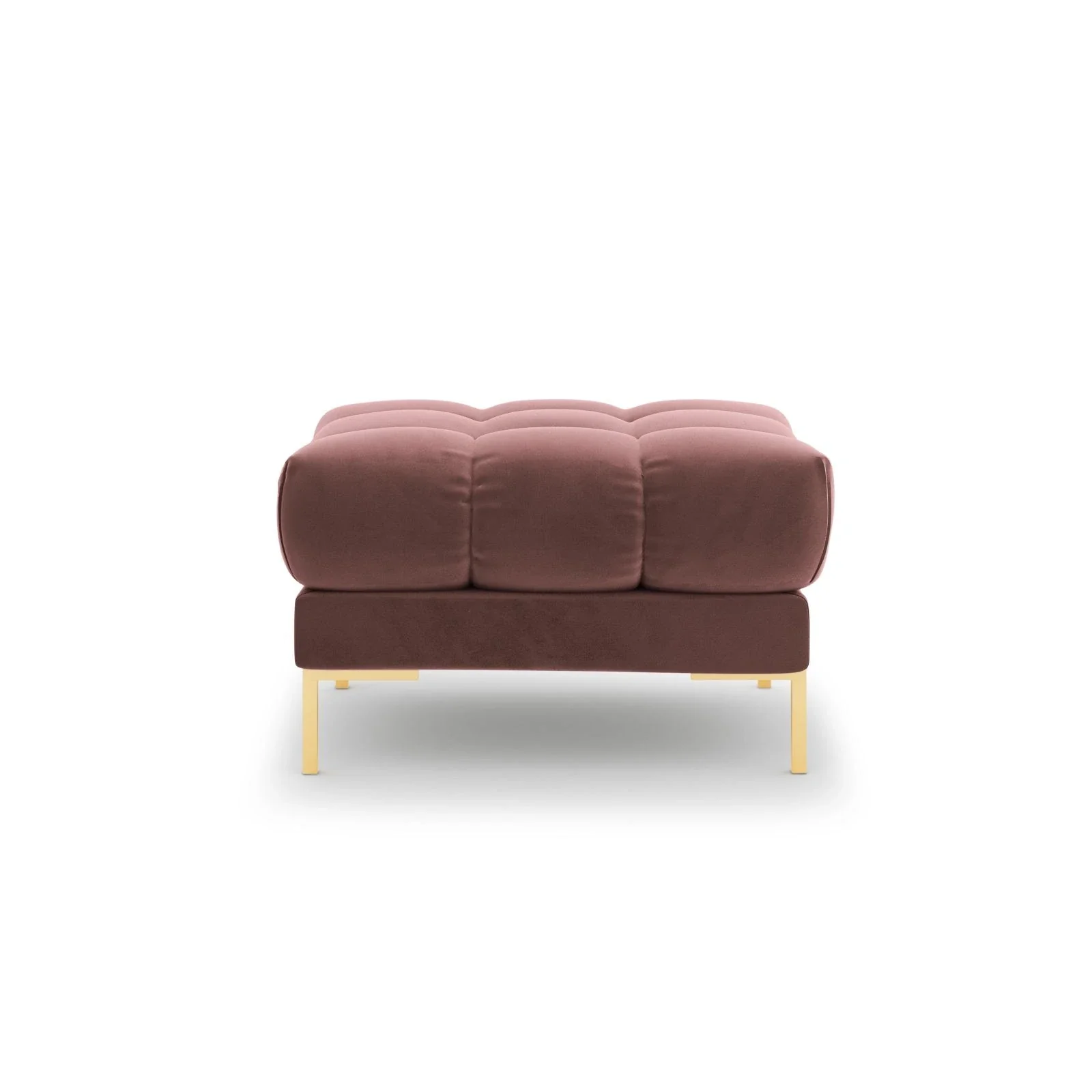 Mamaia Pouf, Beine Goldmetall, mit Bezug aus Samt oder Strukturstoff, 60x60 cm - Image 63