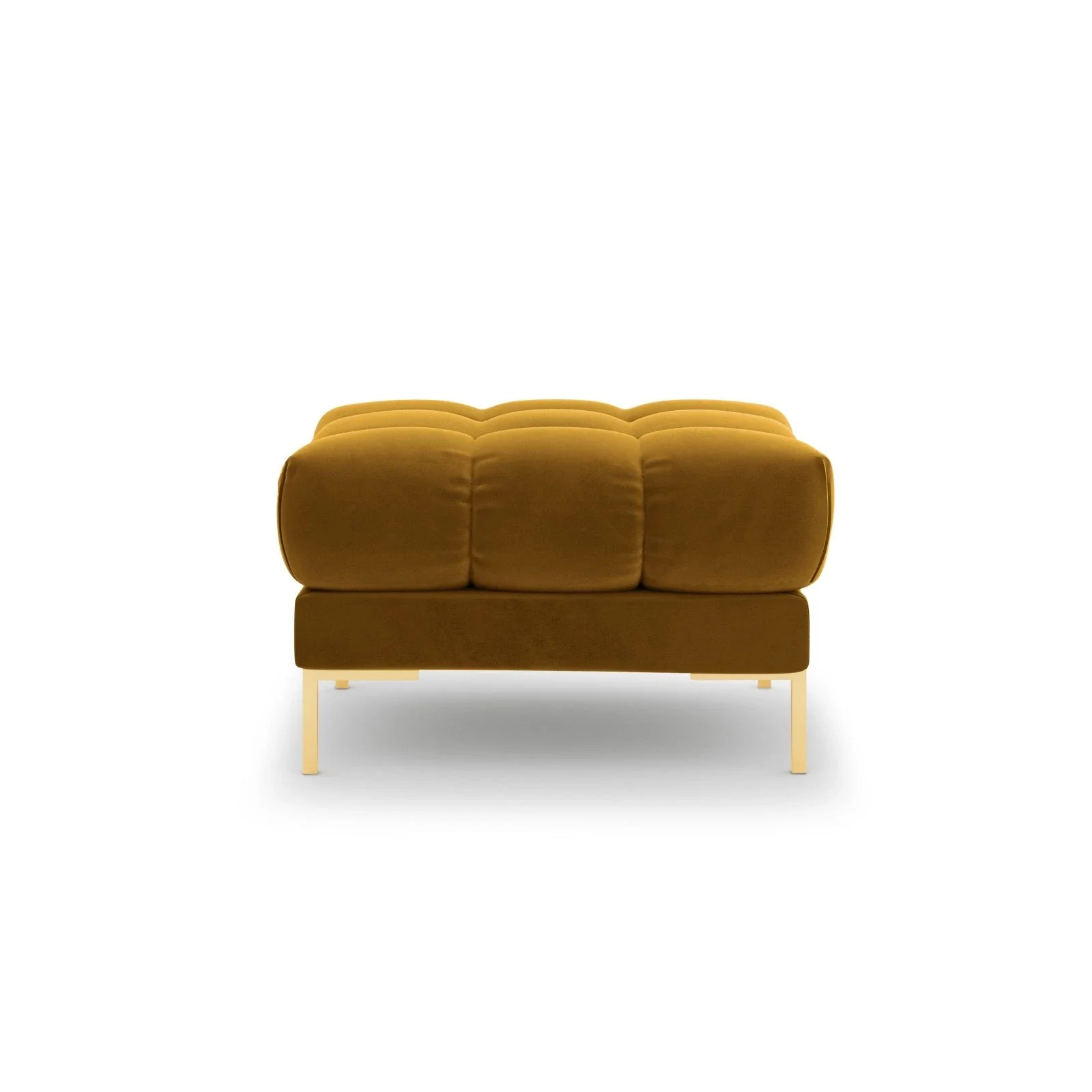 Mamaia Pouf, Beine Goldmetall, mit Bezug aus Samt oder Strukturstoff, 60x60 cm - Image 67