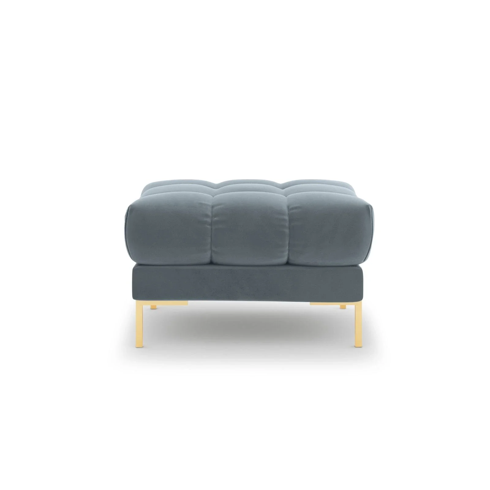 Mamaia Pouf, Beine Goldmetall, mit Bezug aus Samt oder Strukturstoff, 60x60 cm - Image 75
