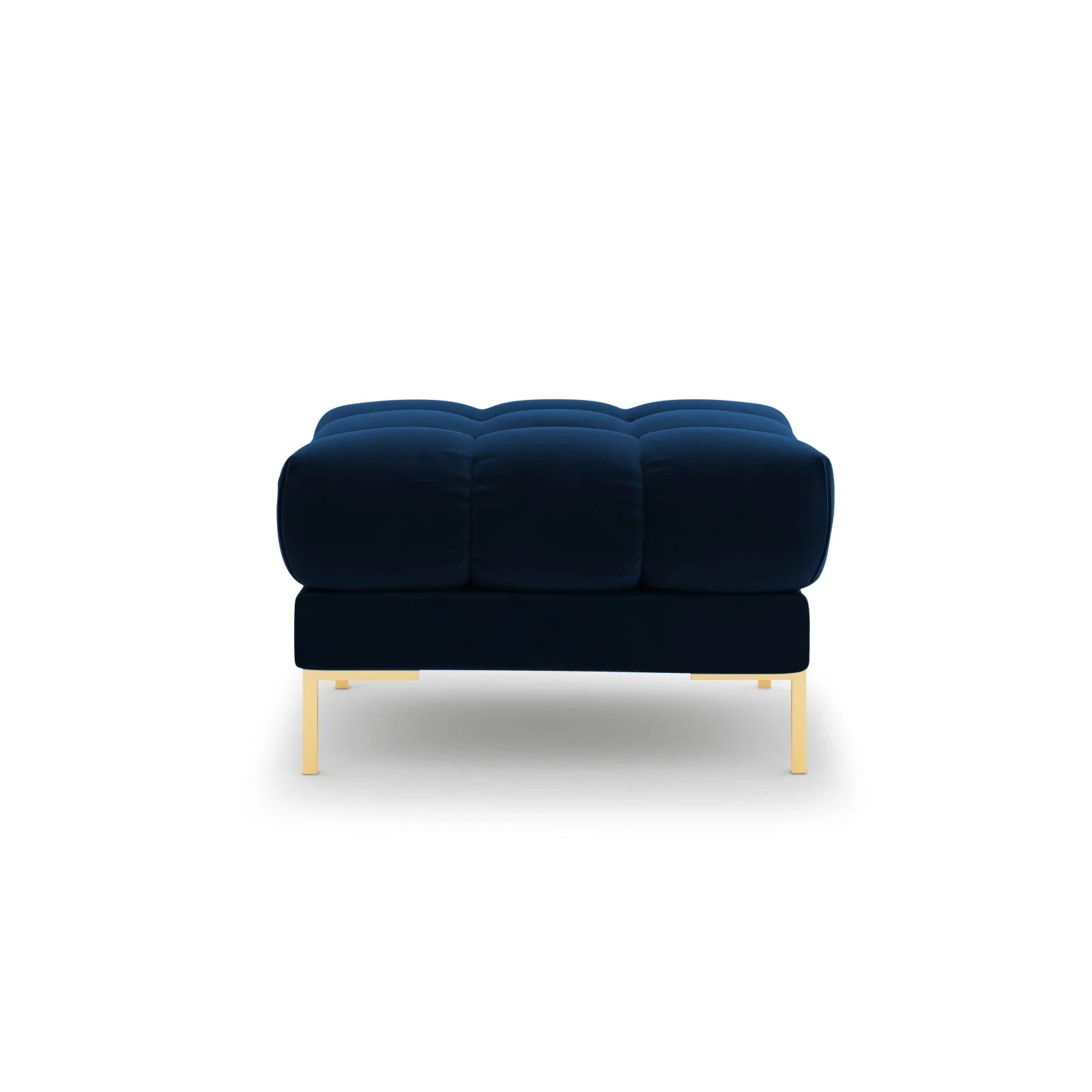 Mamaia Pouf, Beine Goldmetall, mit Bezug aus Samt oder Strukturstoff, 60x60 cm - Image 79