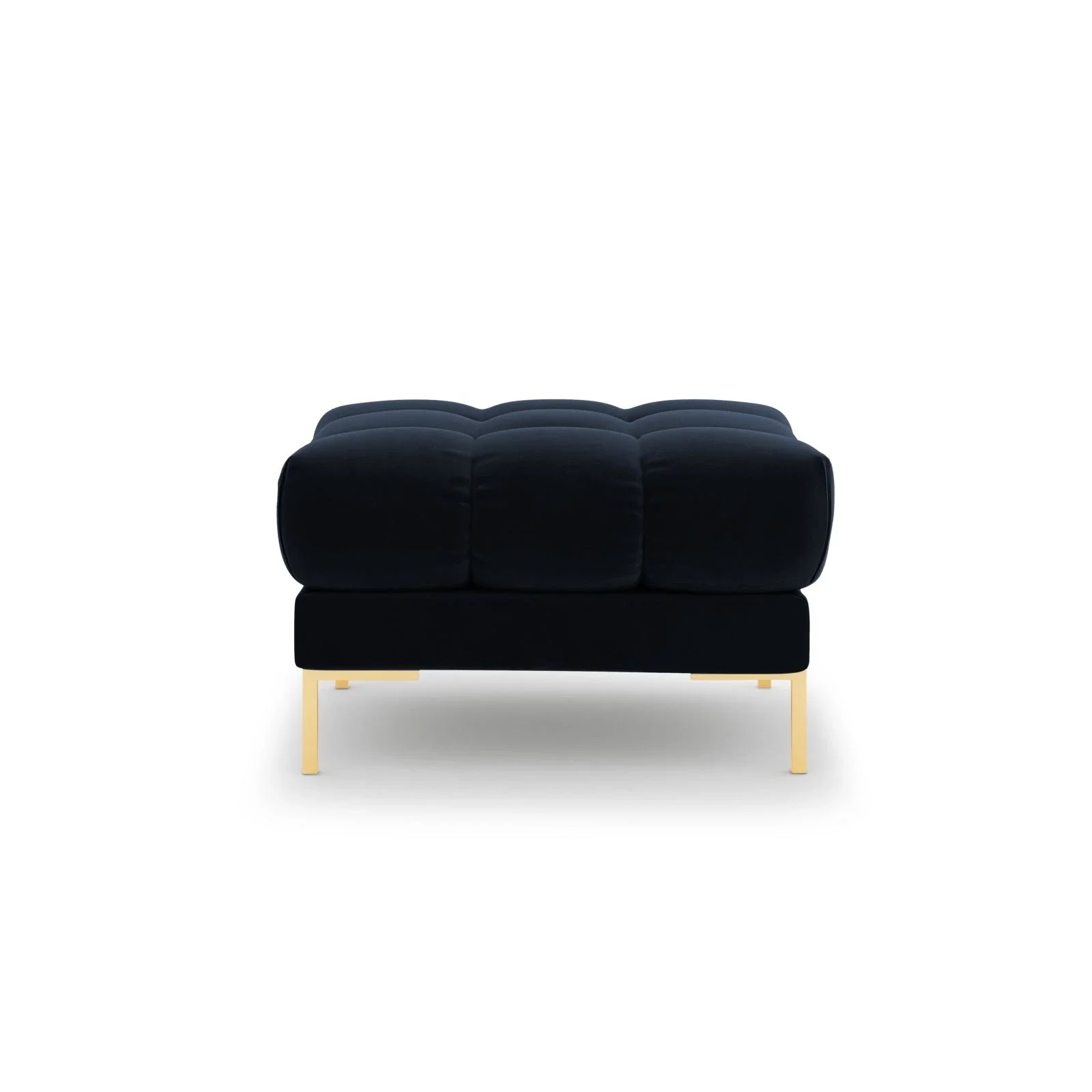 Mamaia Pouf, Beine Goldmetall, mit Bezug aus Samt oder Strukturstoff, 60x60 cm - Image 83