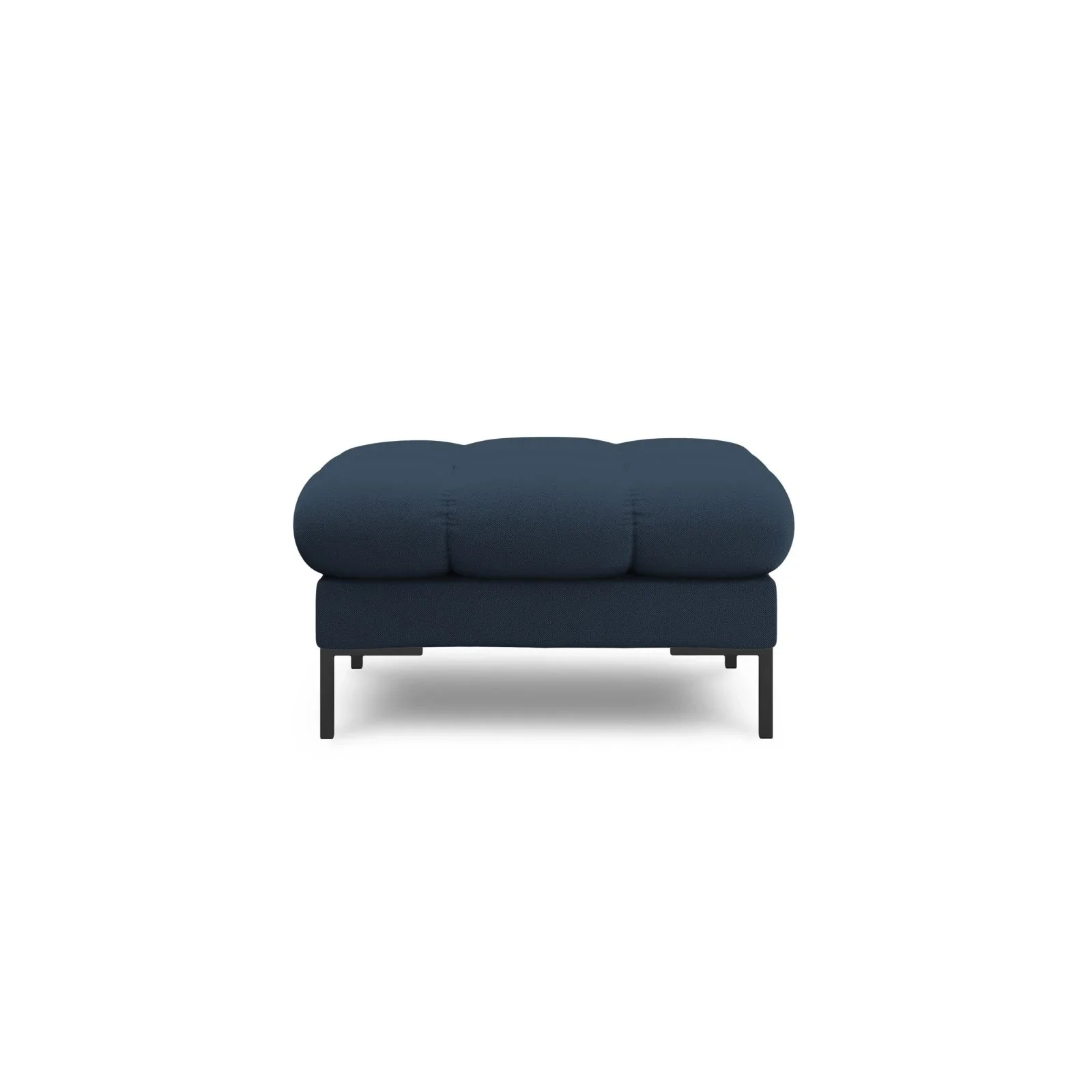 Mamaia Pouf, Metallbeine Schwarz, mit Bezug aus Samt oder Strukturstoff, 60x60 cm - Image 22