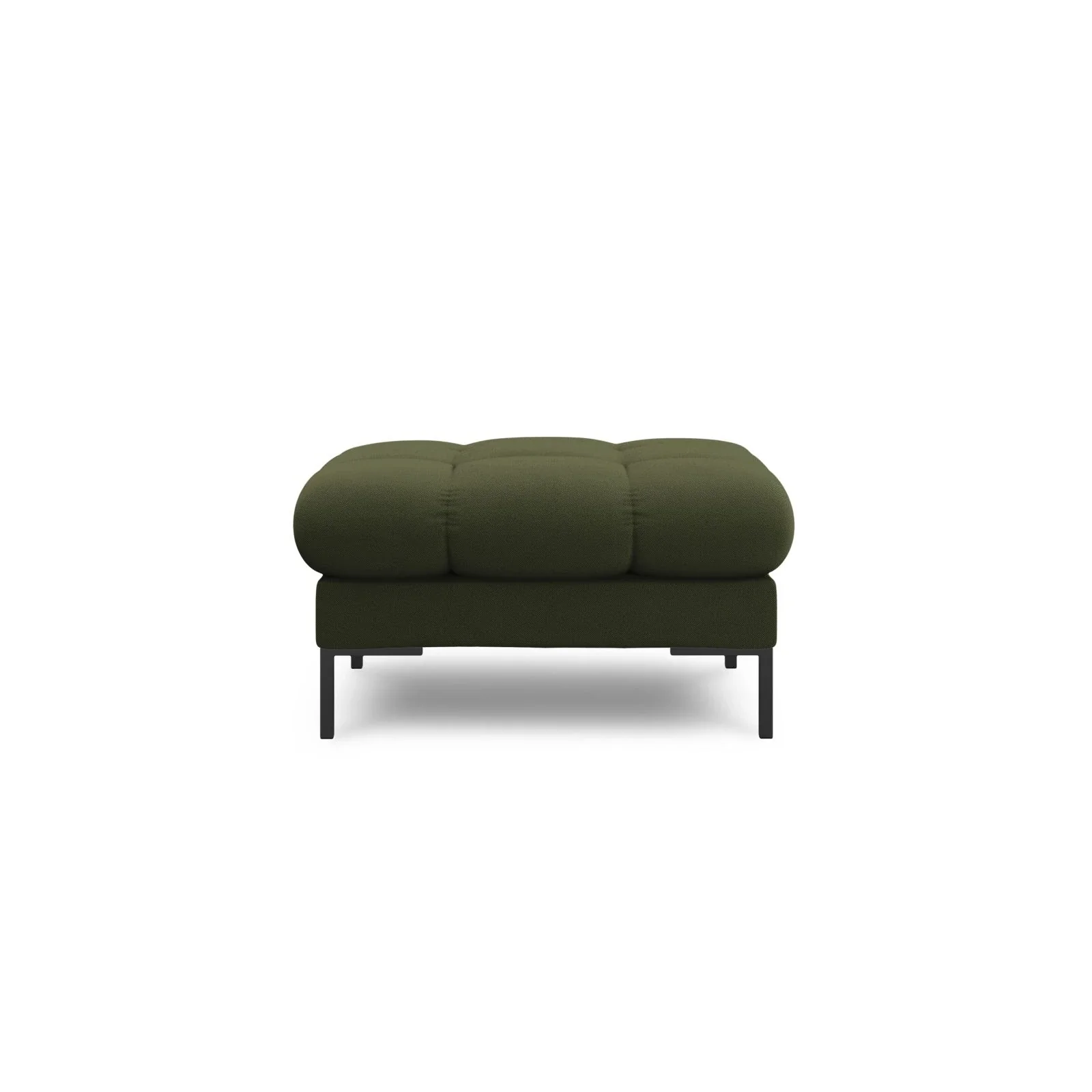 Mamaia Pouf, Metallbeine Schwarz, mit Bezug aus Samt oder Strukturstoff, 60x60 cm - Image 26
