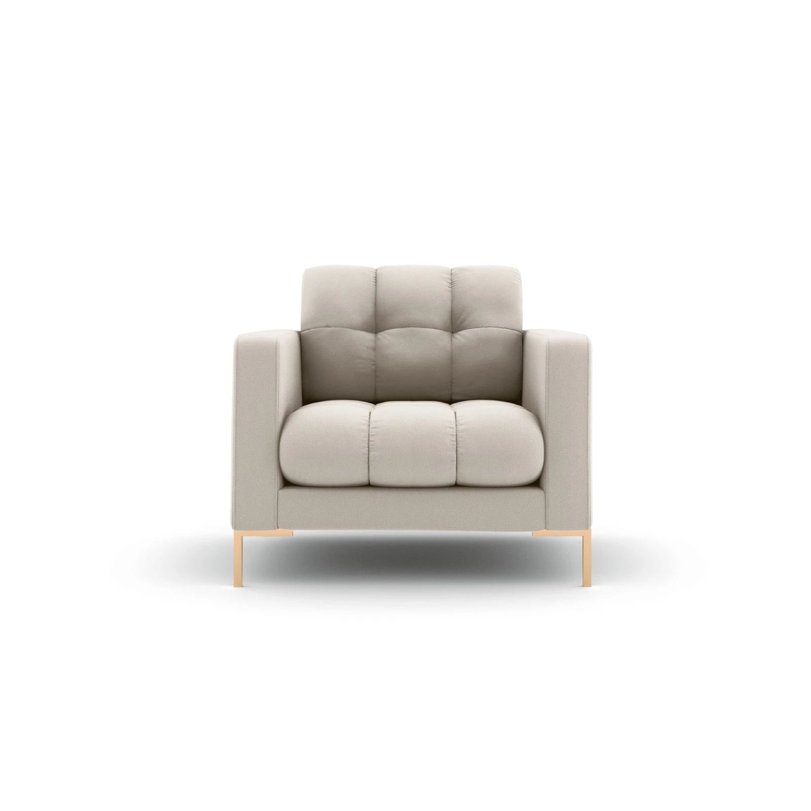 Mamaia Sessel, Beine Goldmetall, mit Bezug aus Samt oder Strukturstoff, 87x96 cm - Image 6