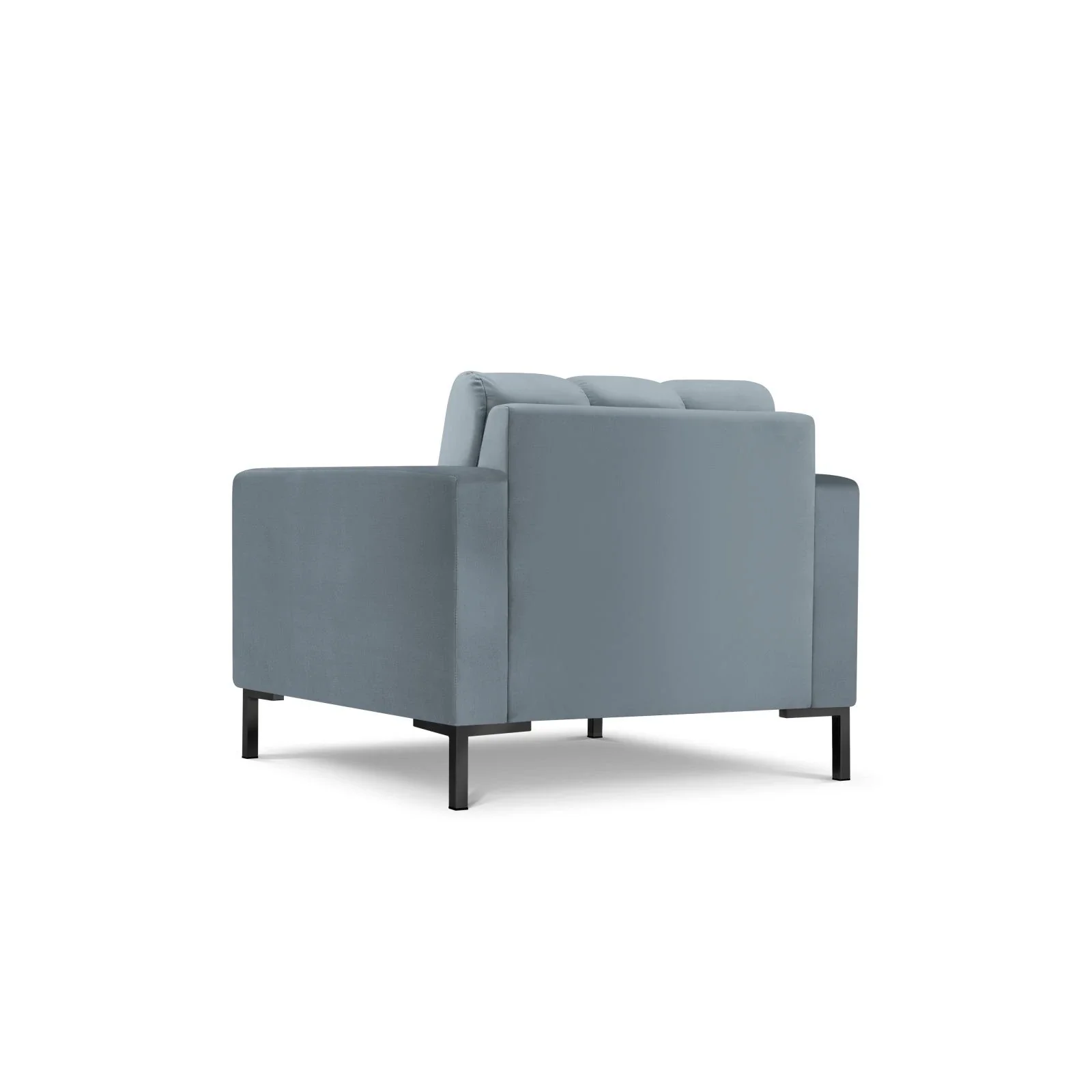 Mamaia Sessel, Metallbeine Schwarz, mit Bezug aus Samt oder Strukturstoff, 87x96 cm - Image 104