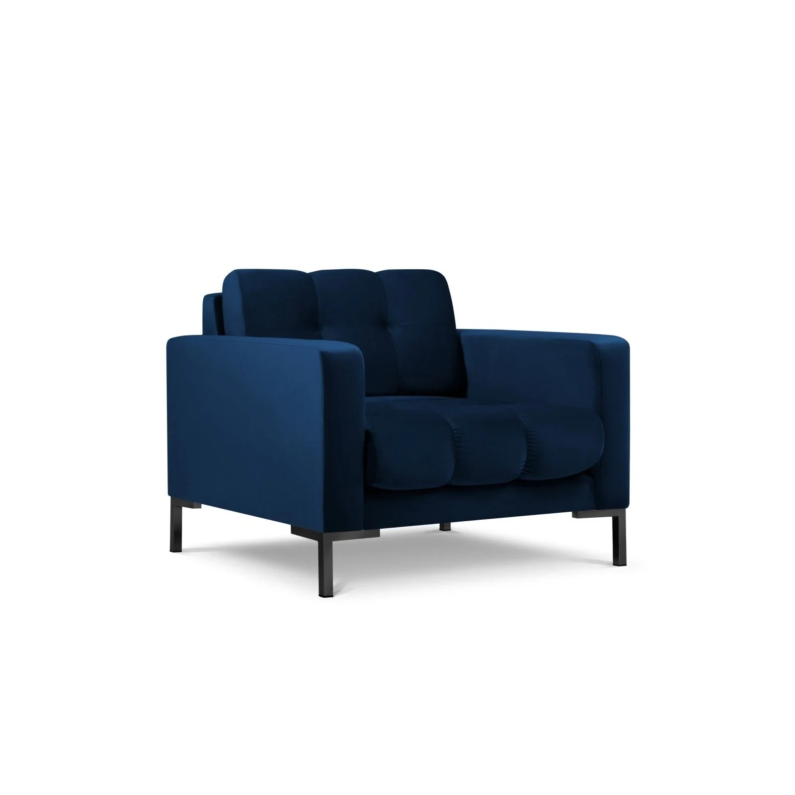 Mamaia Sessel, Metallbeine Schwarz, mit Bezug aus Samt oder Strukturstoff, 87x96 cm - Image 109