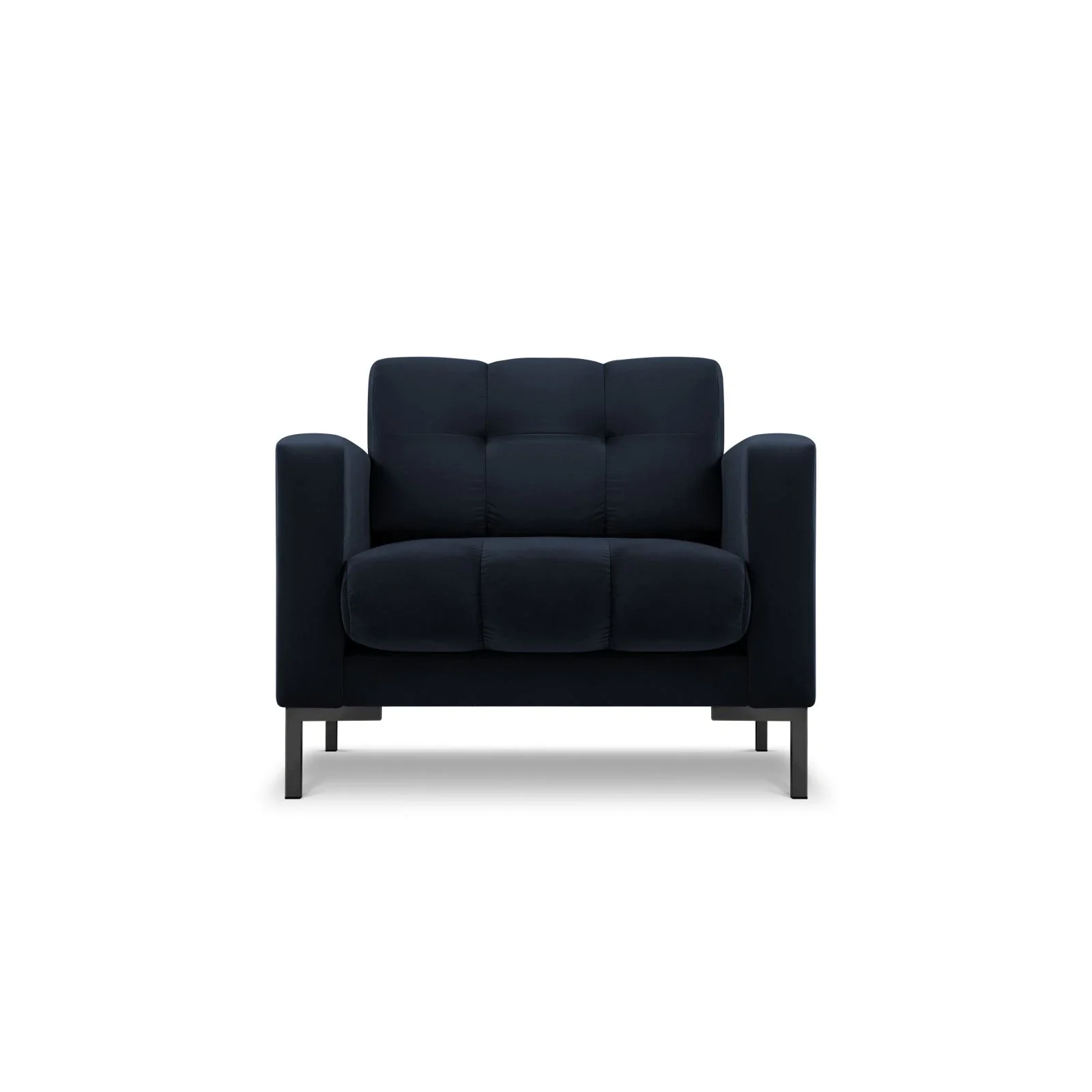 Mamaia Sessel, Metallbeine Schwarz, mit Bezug aus Samt oder Strukturstoff, 87x96 cm - Image 113