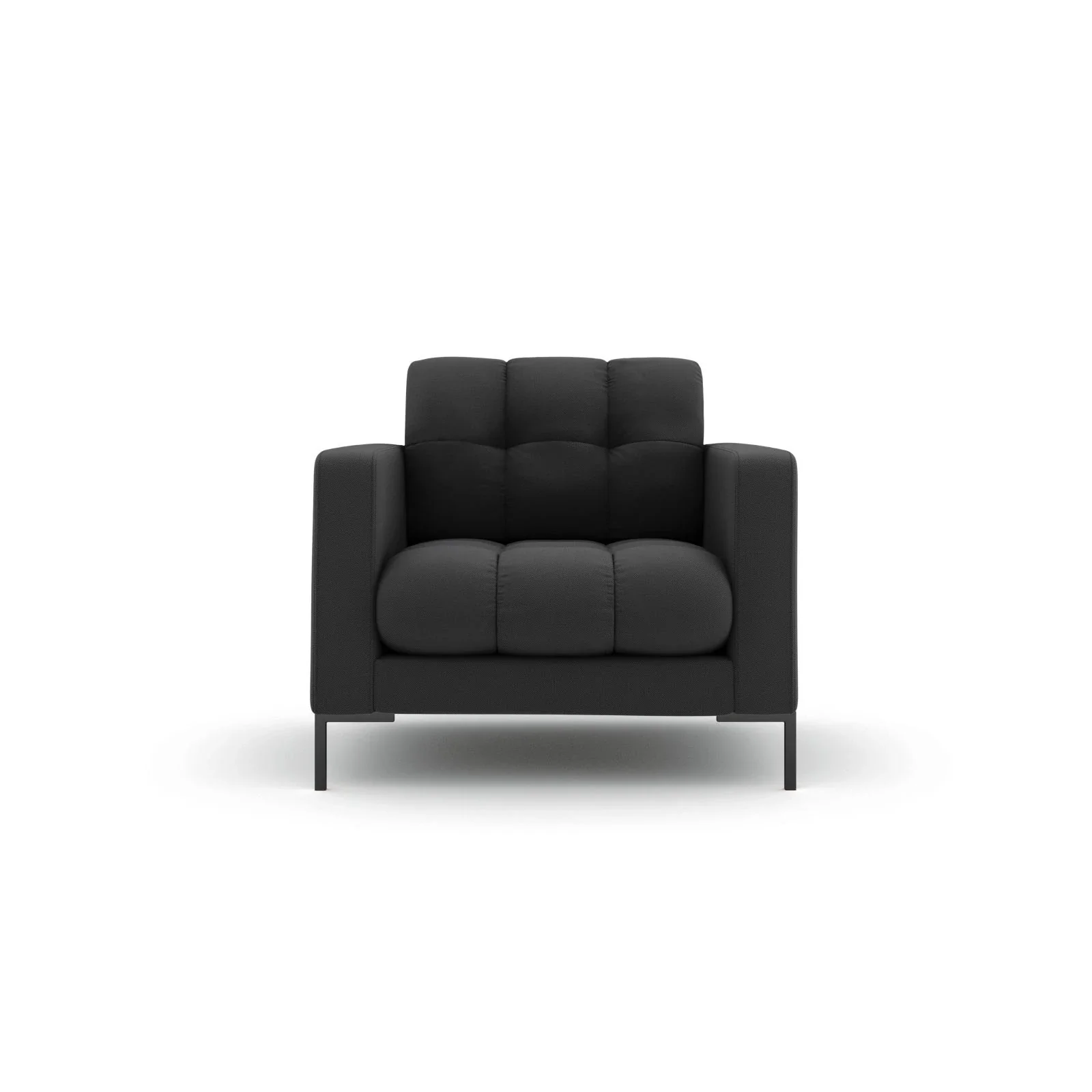Mamaia Sessel, Metallbeine Schwarz, mit Bezug aus Samt oder Strukturstoff, 87x96 cm - Image 16
