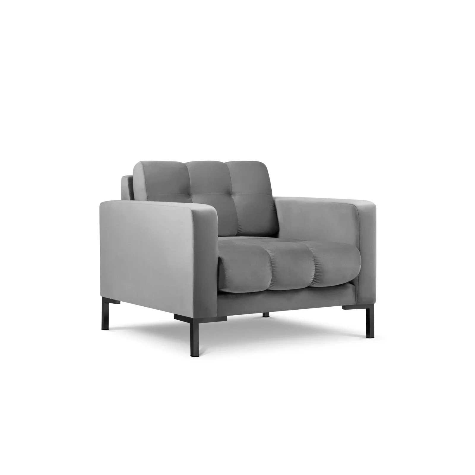 Mamaia Sessel, Metallbeine Schwarz, mit Bezug aus Samt oder Strukturstoff, 87x96 cm - Image 55
