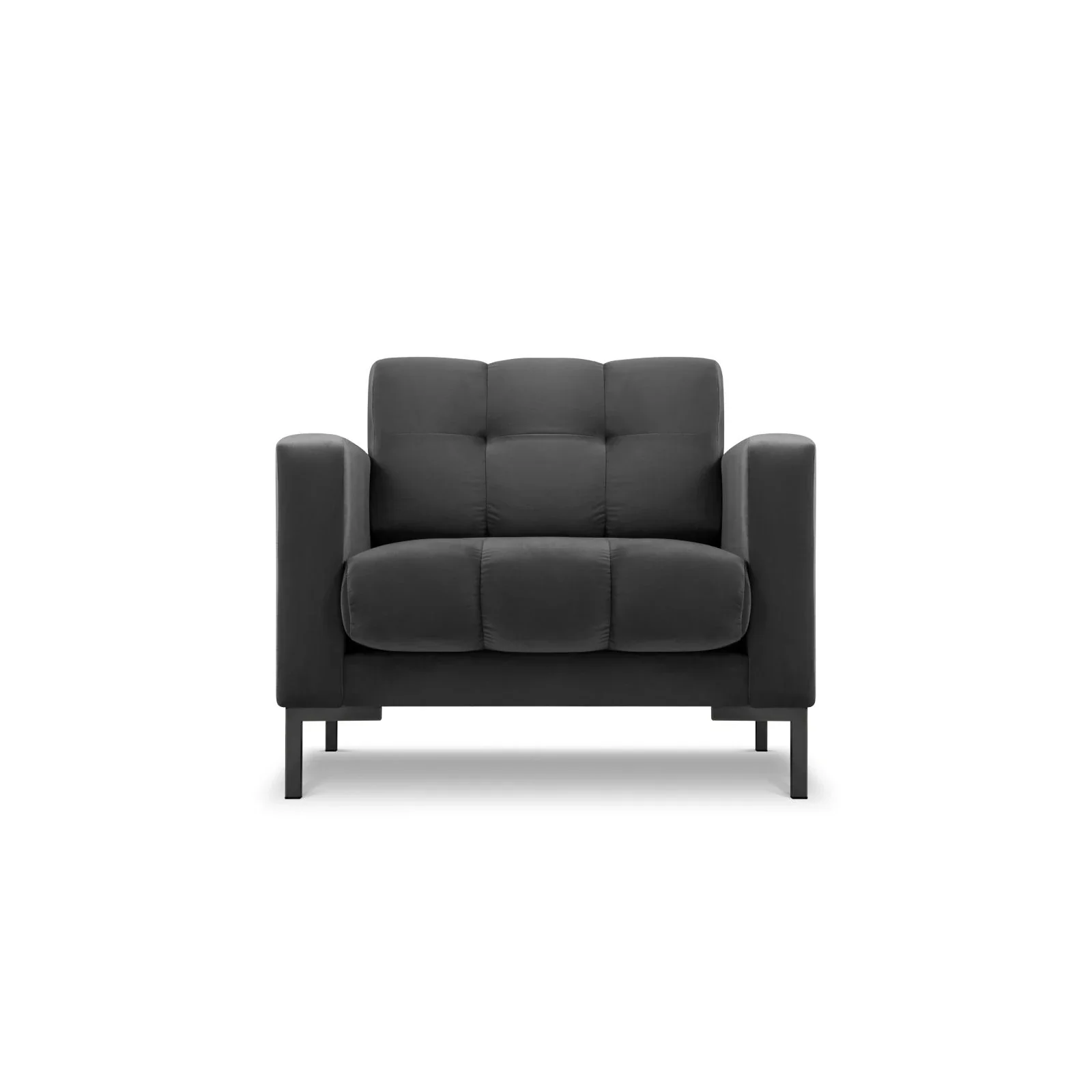 Mamaia Sessel, Metallbeine Schwarz, mit Bezug aus Samt oder Strukturstoff, 87x96 cm - Image 59