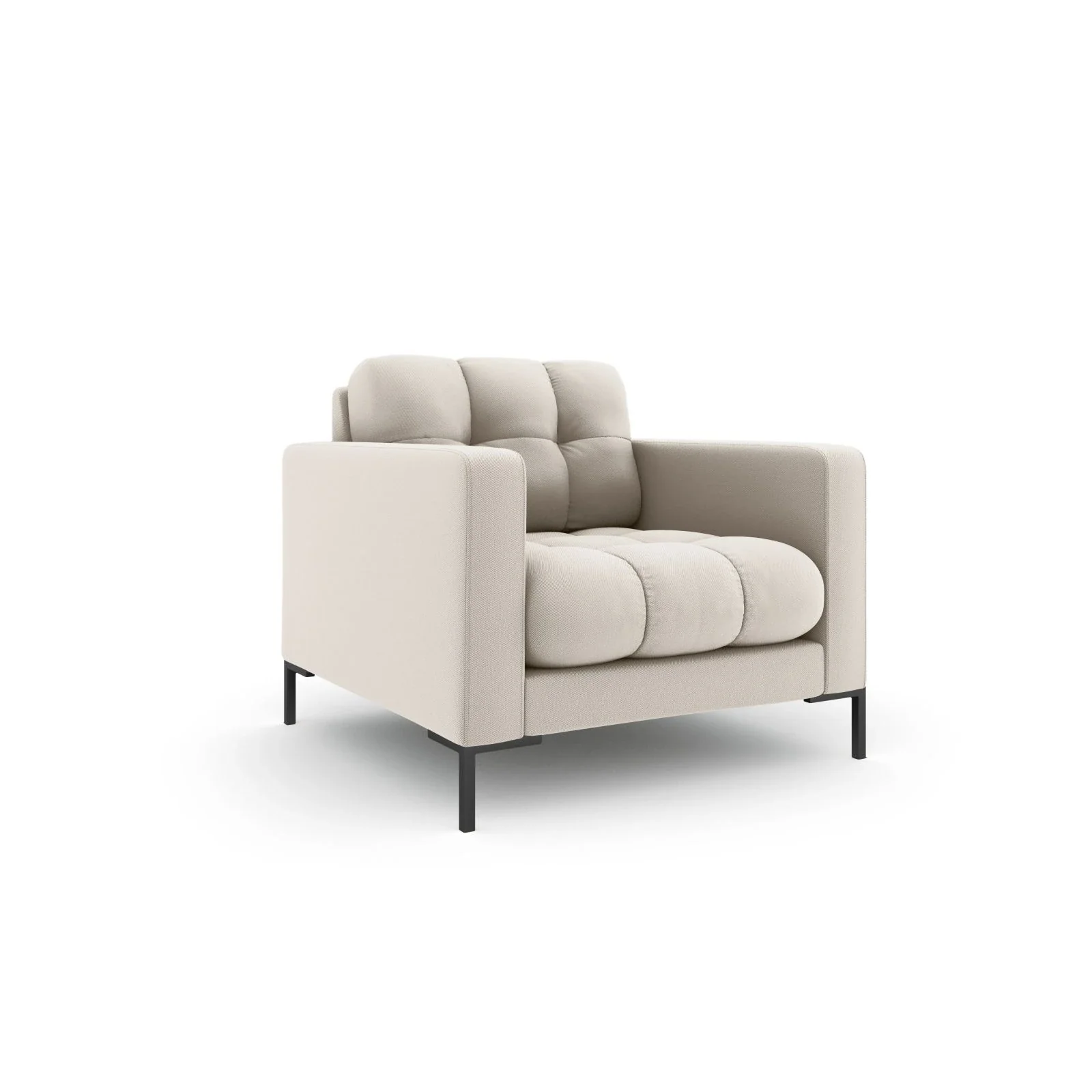 Mamaia Sessel, Metallbeine Schwarz, mit Bezug aus Samt oder Strukturstoff, 87x96 cm - Image 7