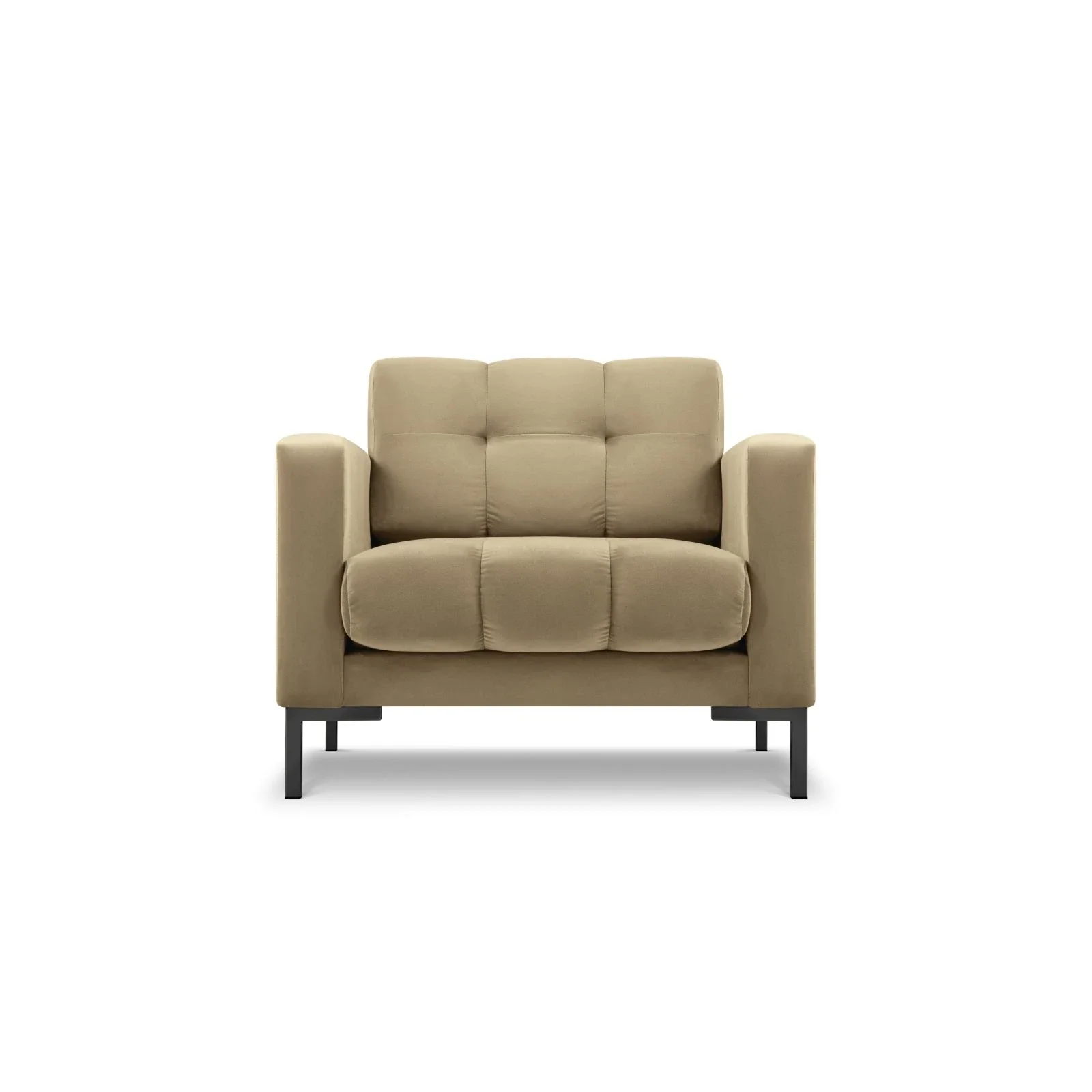 Mamaia Sessel, Metallbeine Schwarz, mit Bezug aus Samt oder Strukturstoff, 87x96 cm - Image 71